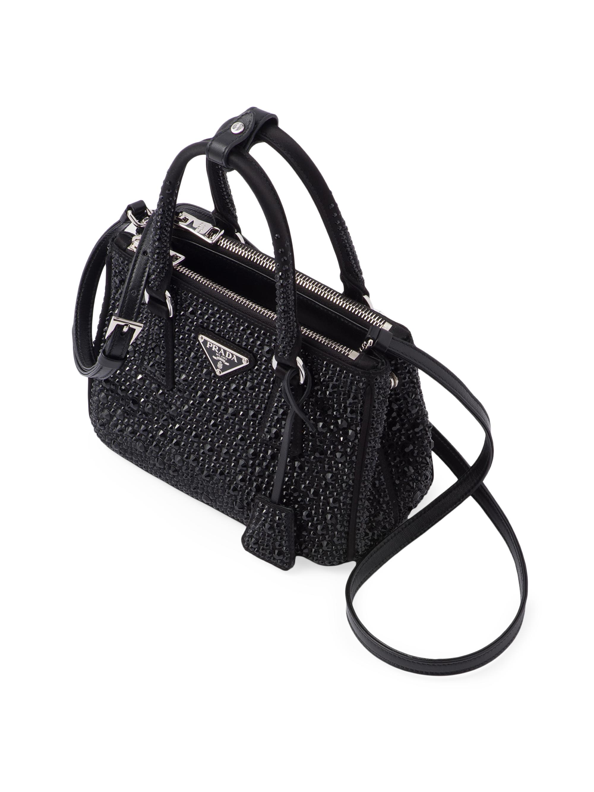 PRADA◆GALLERIA デコール付きサテン マイクロバッグ Prada Galleria Satin Mini Bag with Crystals | Saks Fifth Avenue