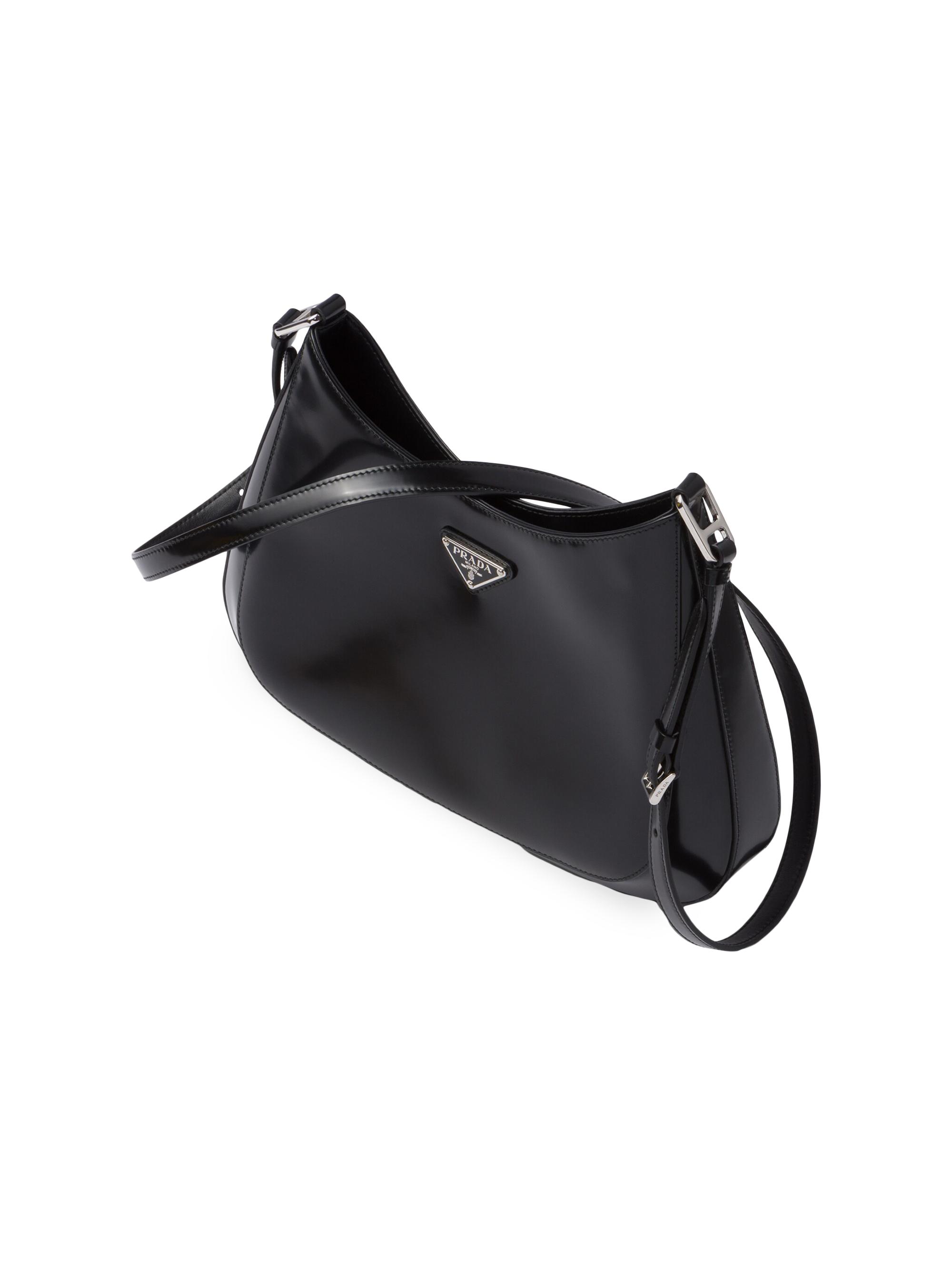 Prada Cleo Brushed Leather Shoulder Bag | Saks Fifth Avenue