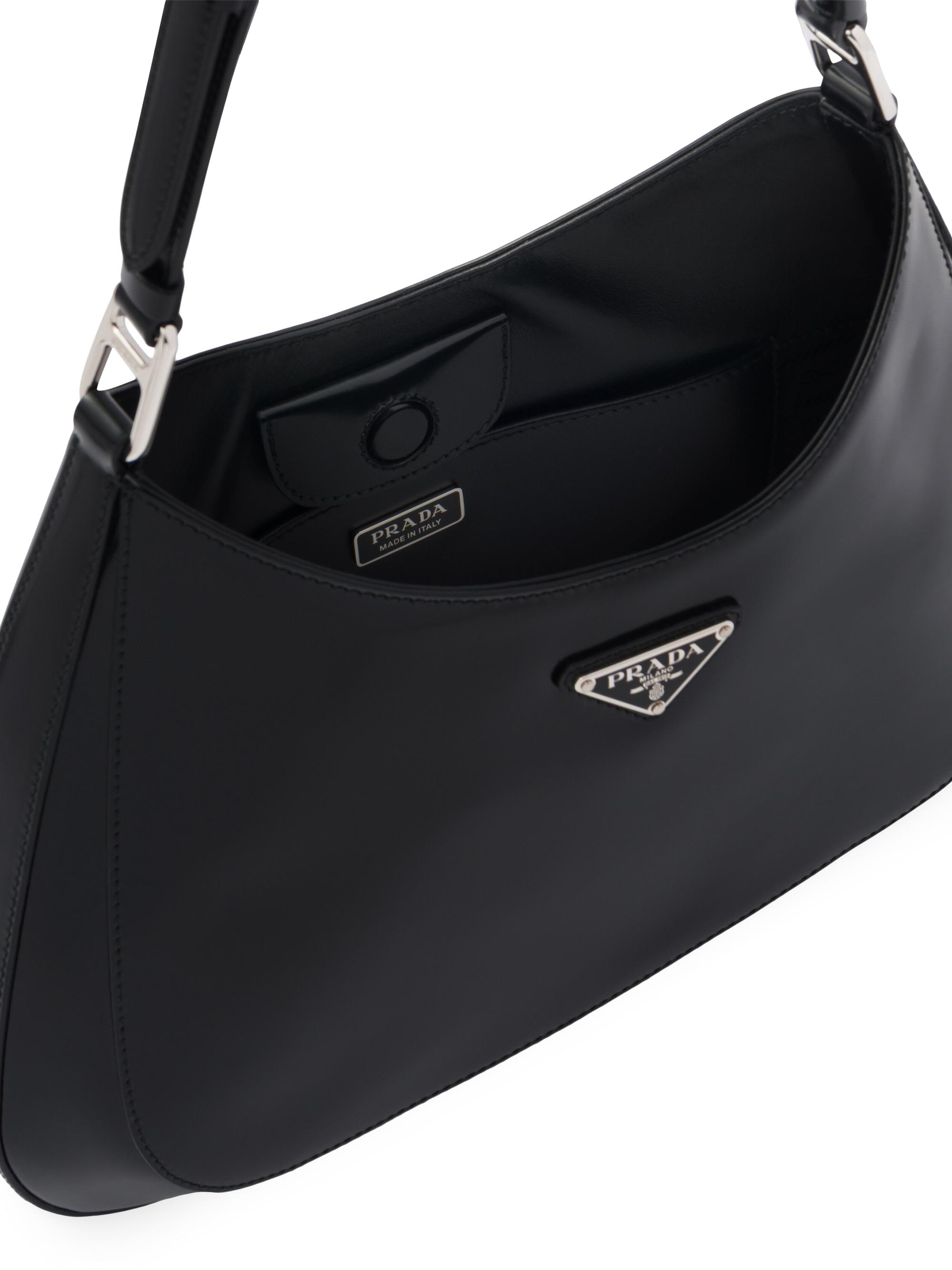 Prada Cleo Brushed Leather Shoulder Bag | Saks Fifth Avenue