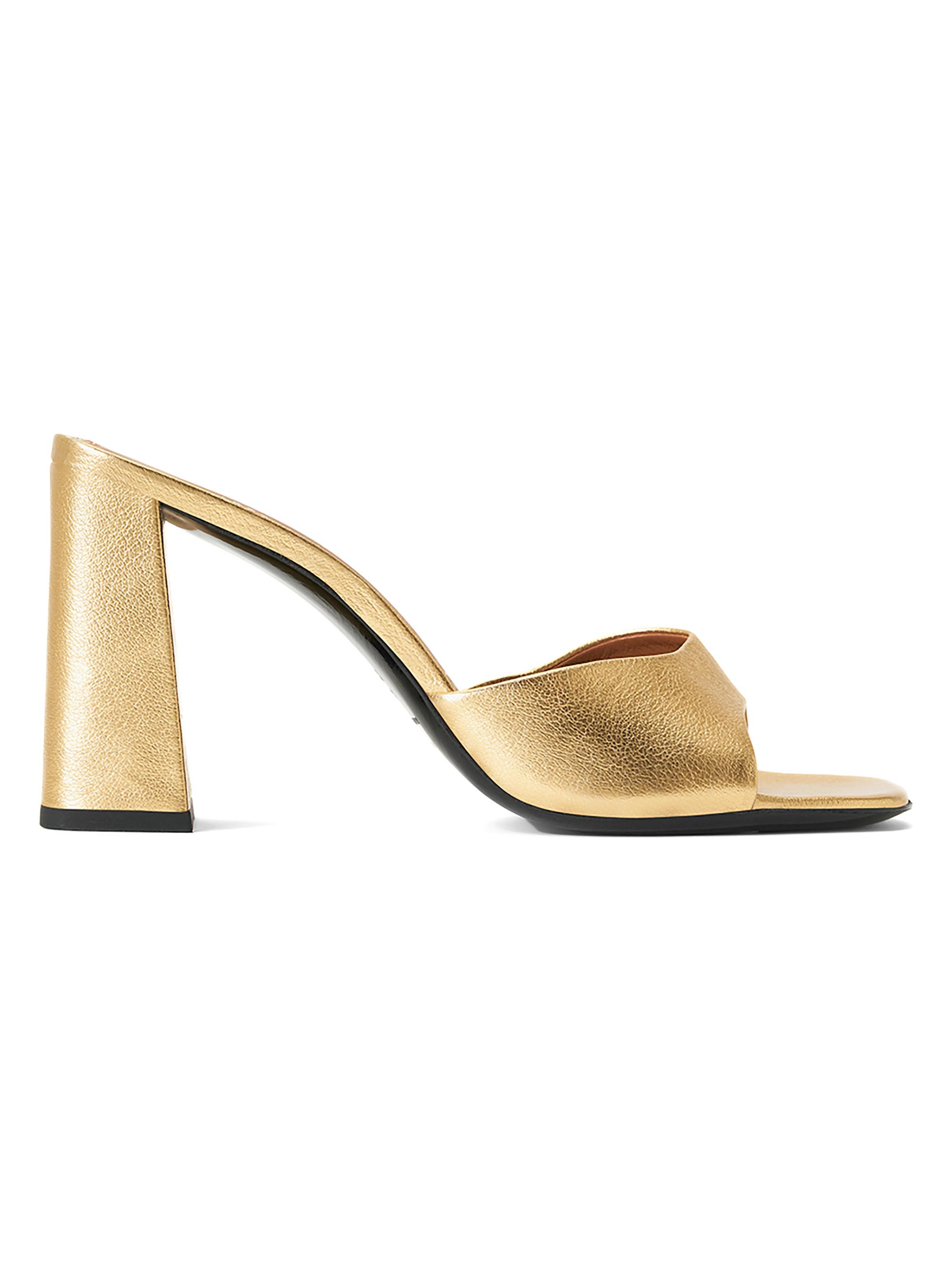 Staud Women's Sloane 95MM Metallic Leather Sandals - Gold