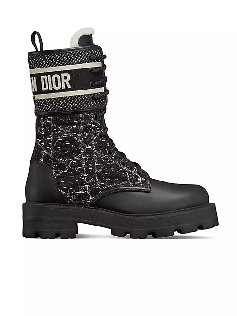 Dior Star Sneaker White Calfskin and Shearling
