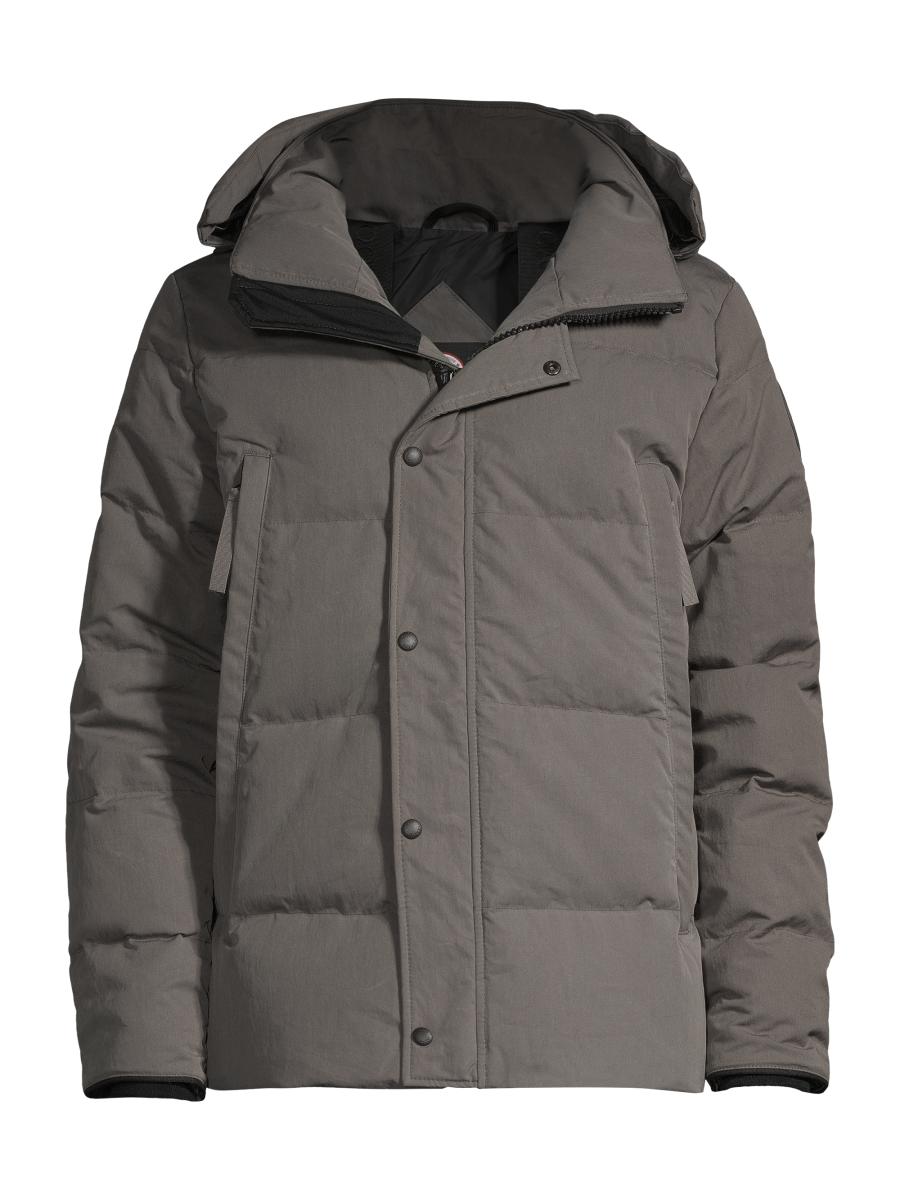 Solid Built-Up Hooded Parka