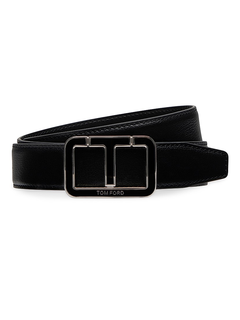 Shop TOM FORD T Buckle Belt | Saks Fifth Avenue Shop TOM FORD T Buckle Belt | Saks Fifth Avenue