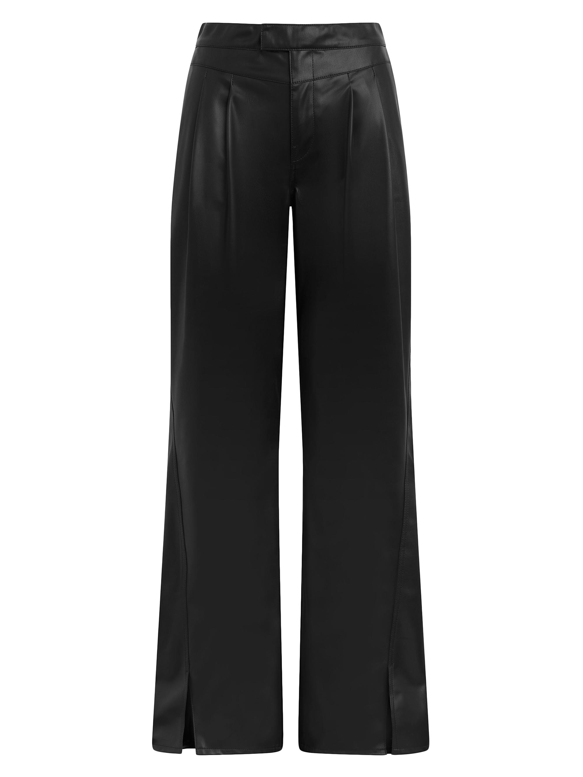 Hudson Jeans Women's Rosie High-Rise Wide-Leg Pants - Black