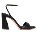 Malia 90MM Curved-Heel Satin Sandals