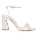 Malia 90MM Curved-Heel Satin Sandals