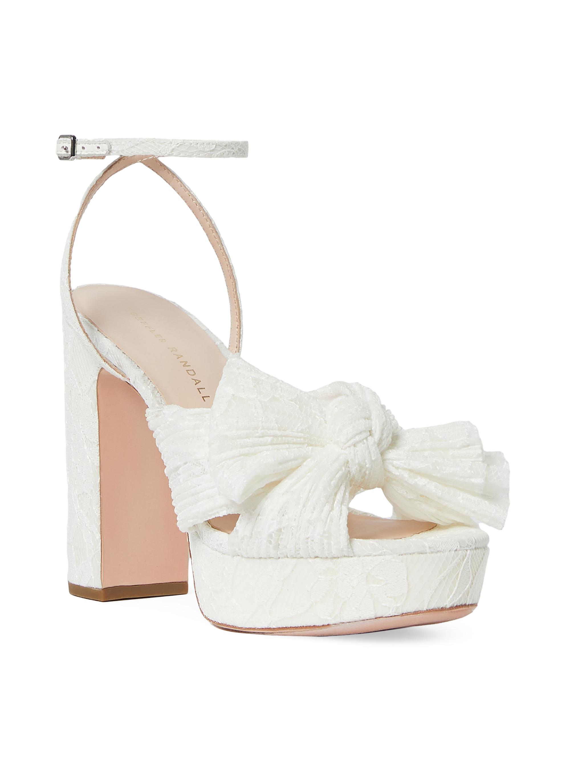 Loeffler Randall Natalia 110MM Lace Platform Sandals | Saks Fifth