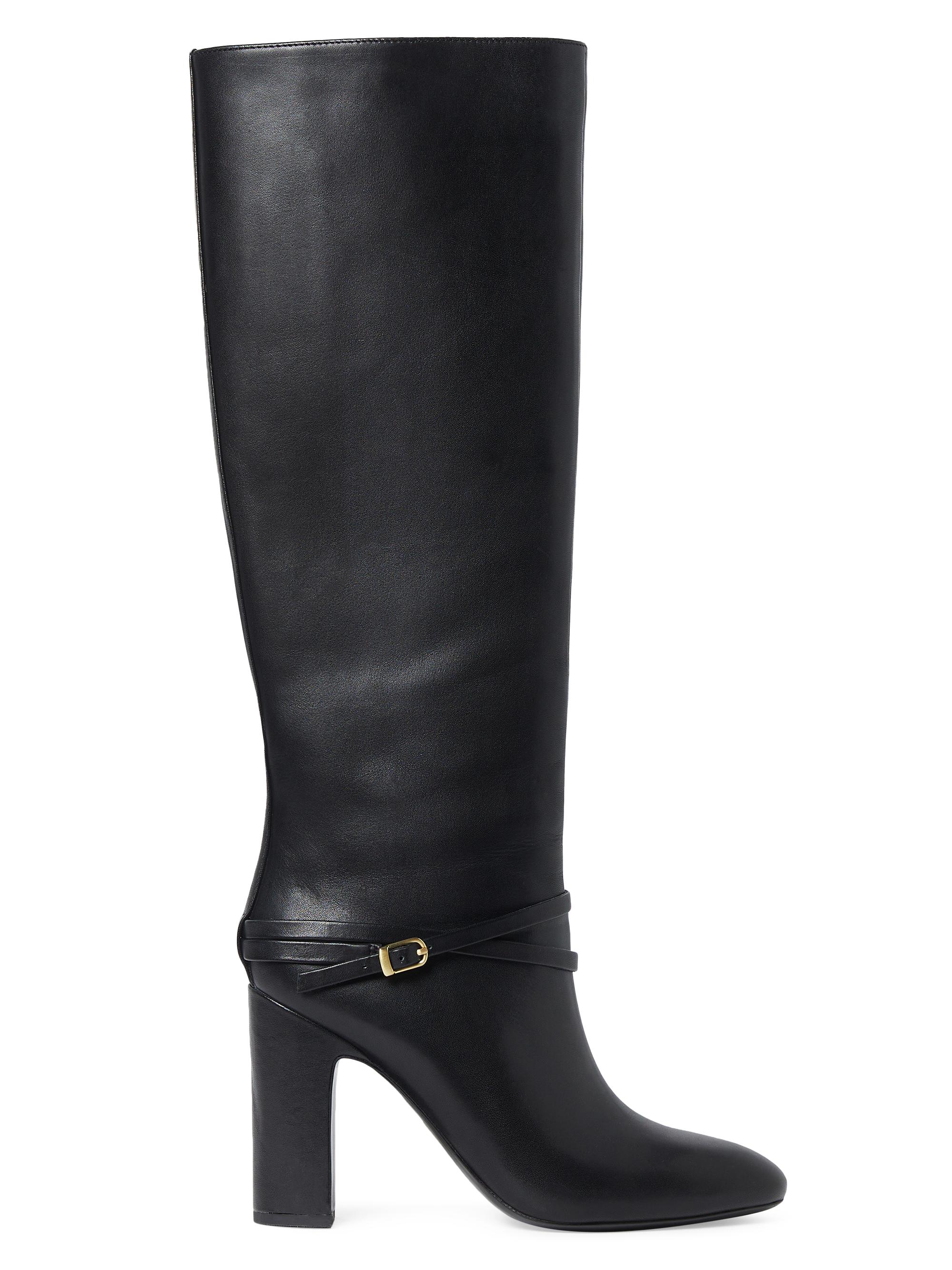 Loeffler Randall Women's Solana 100MM Leather Knee-High Boots - Black