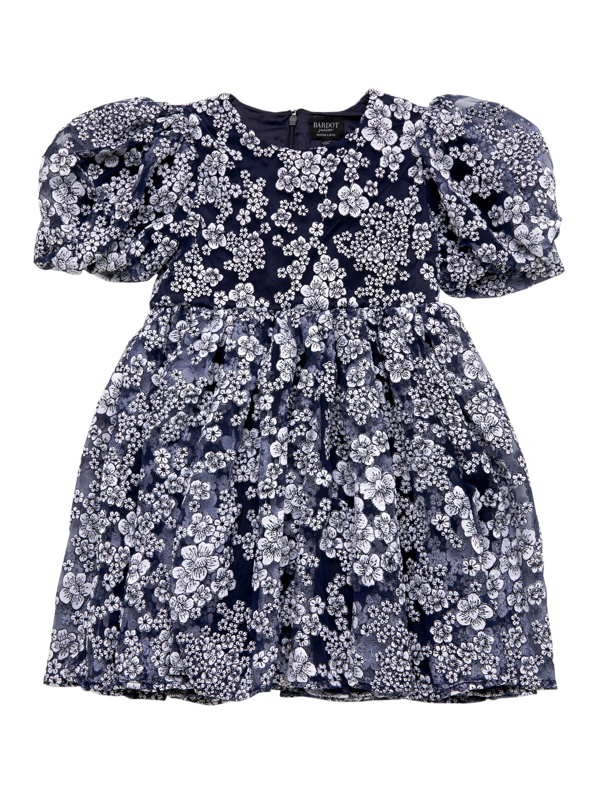 Bardot Junior Girl's Roisin Floral Voluminous Dress - Navy Floral