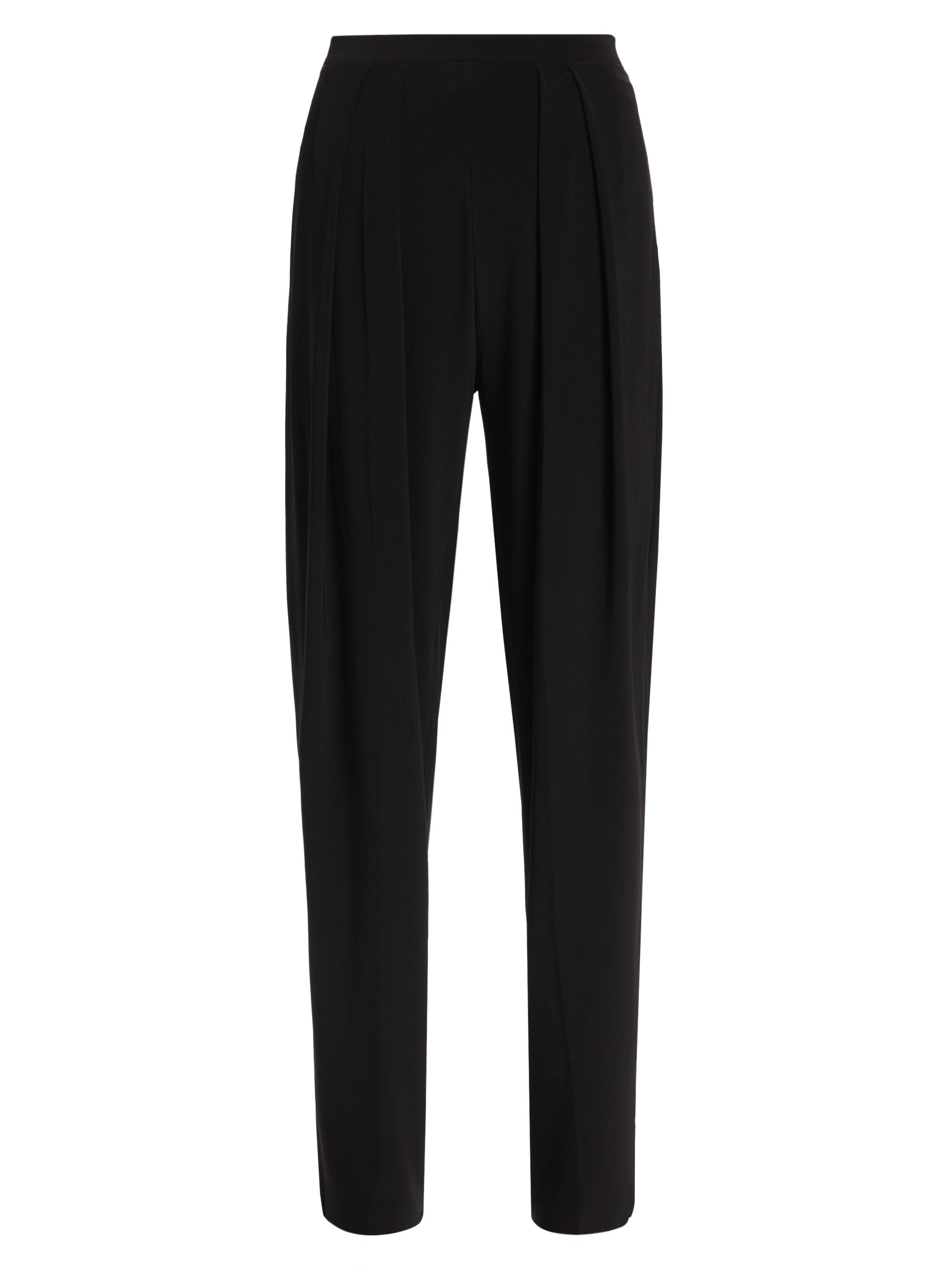 Norma Kamali Women's Tapered Pleated Trousers - Black