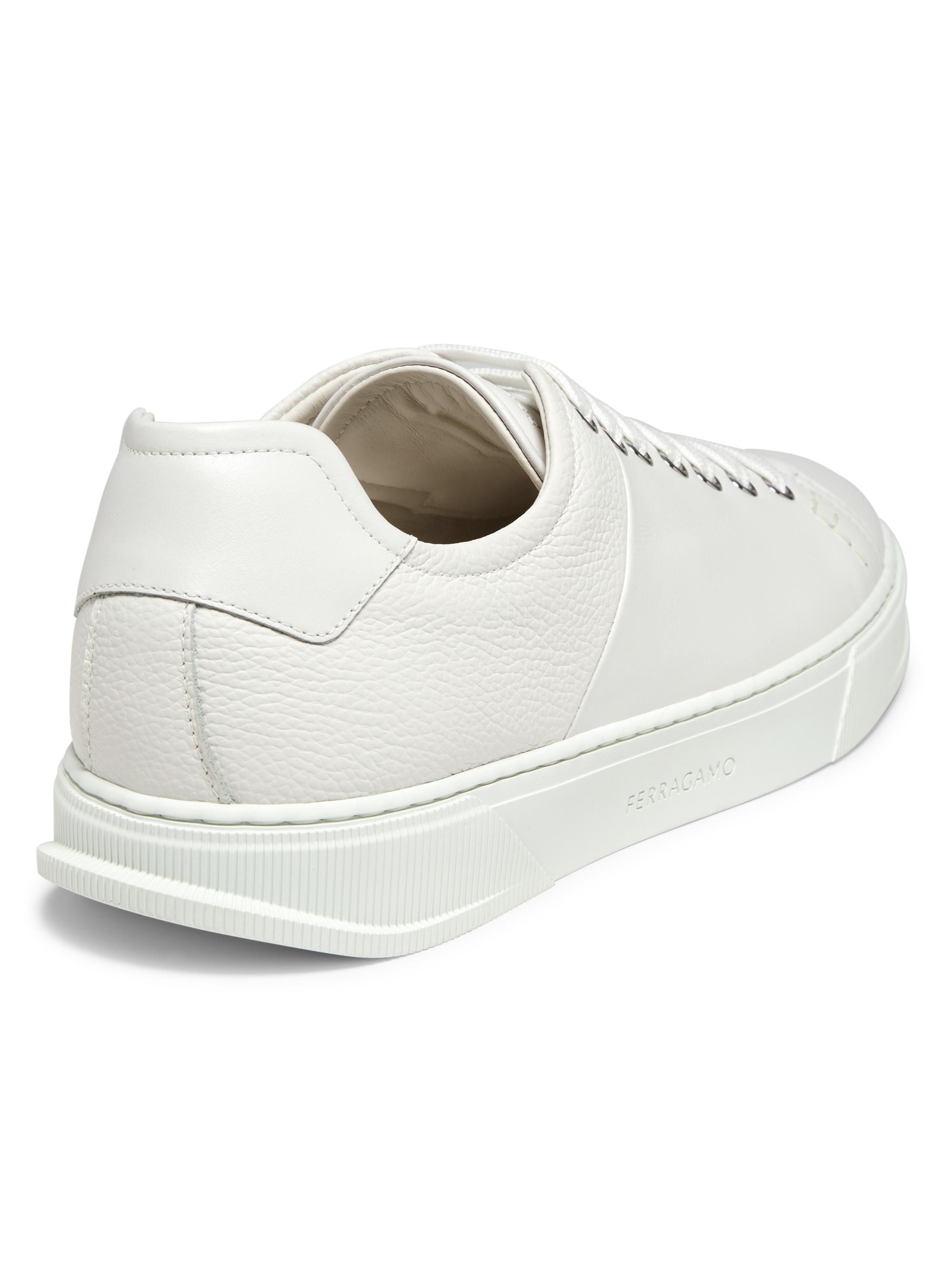 FERRAGAMO Clayton Leather Low-Top Sneakers | Saks Fifth Avenue