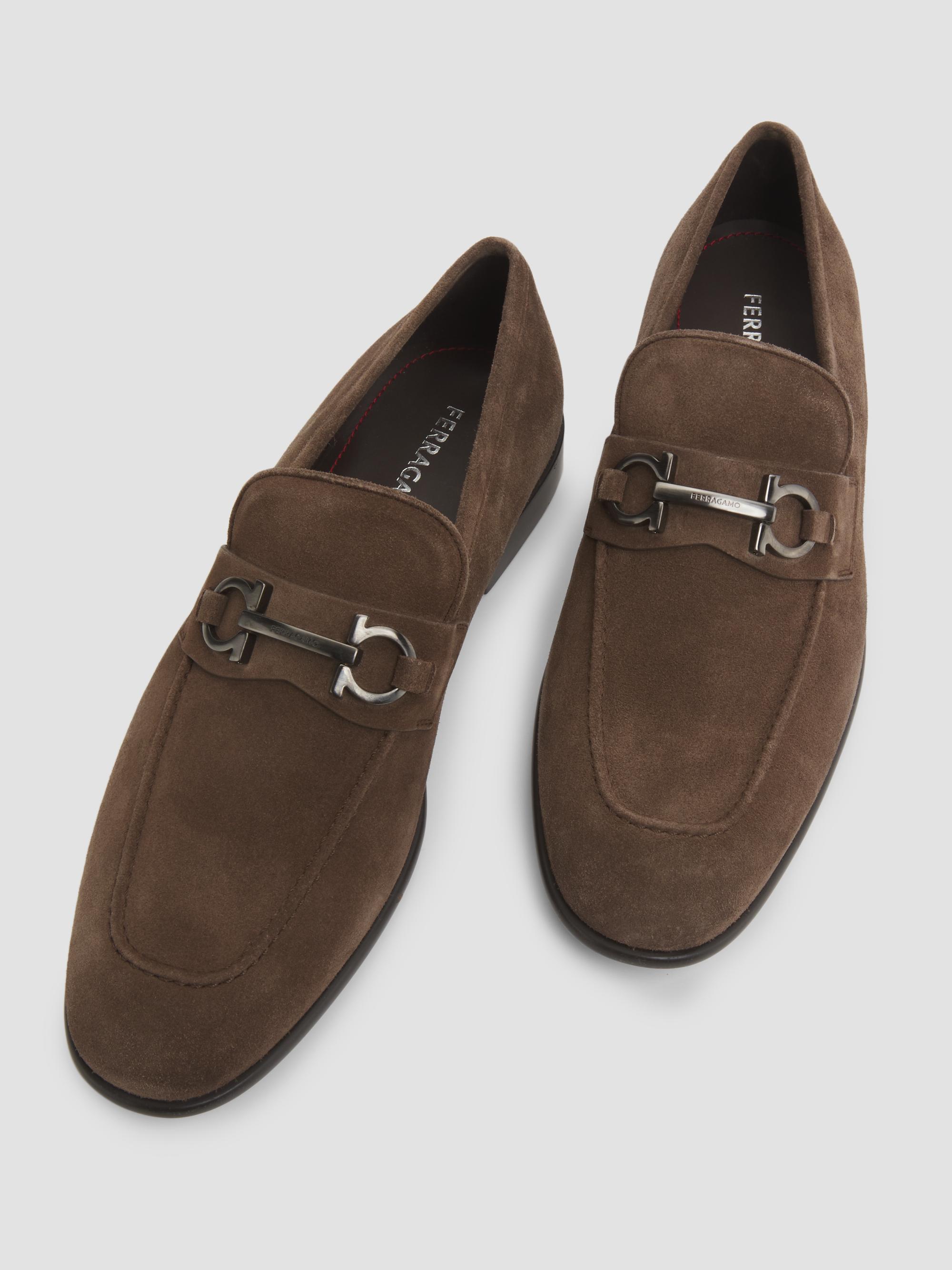 Salvatore Ferragamo men’s leather suede loafer Salvatore Ferragamo Men main image 2