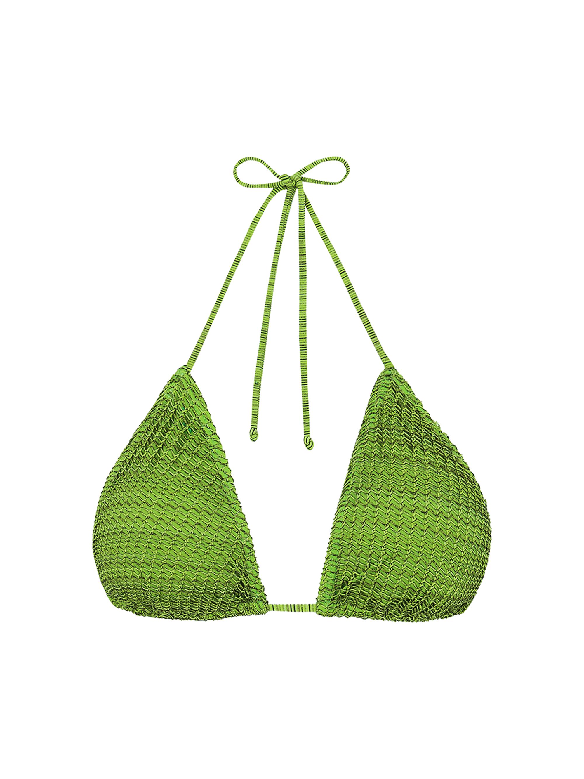 ViX by Paula Hermanny Women's Triangle Bikini Top - Light Green