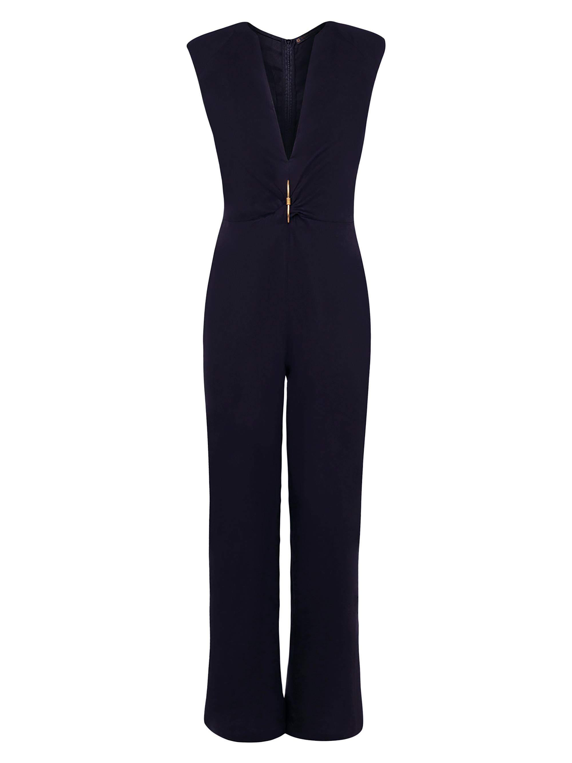 ViX by Paula Hermanny Women's Raika Cotton Plunge Jumpsuit - Black