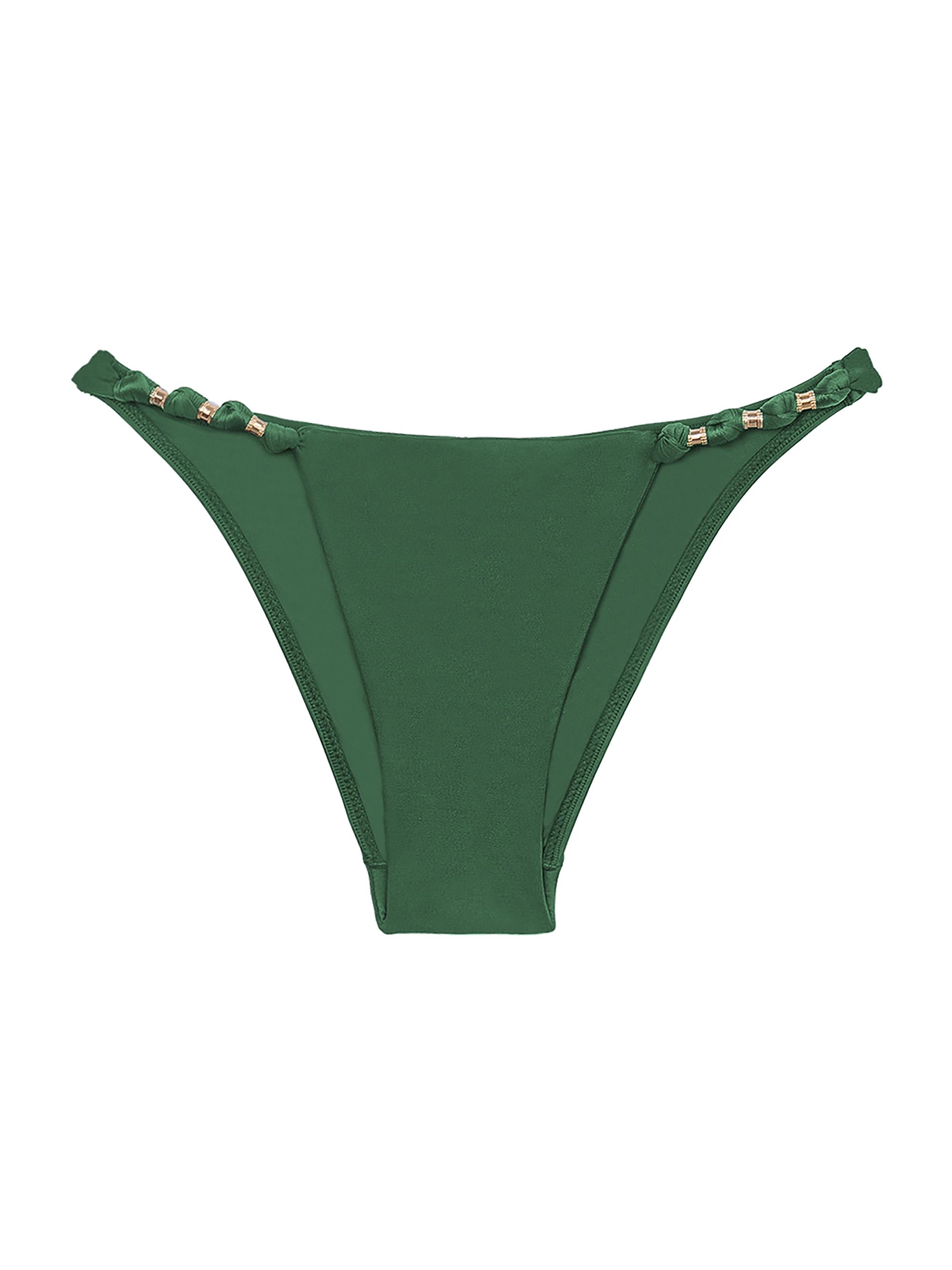 ViX by Paula Hermanny Women's Paula Embellished Bikini Bottom - Green