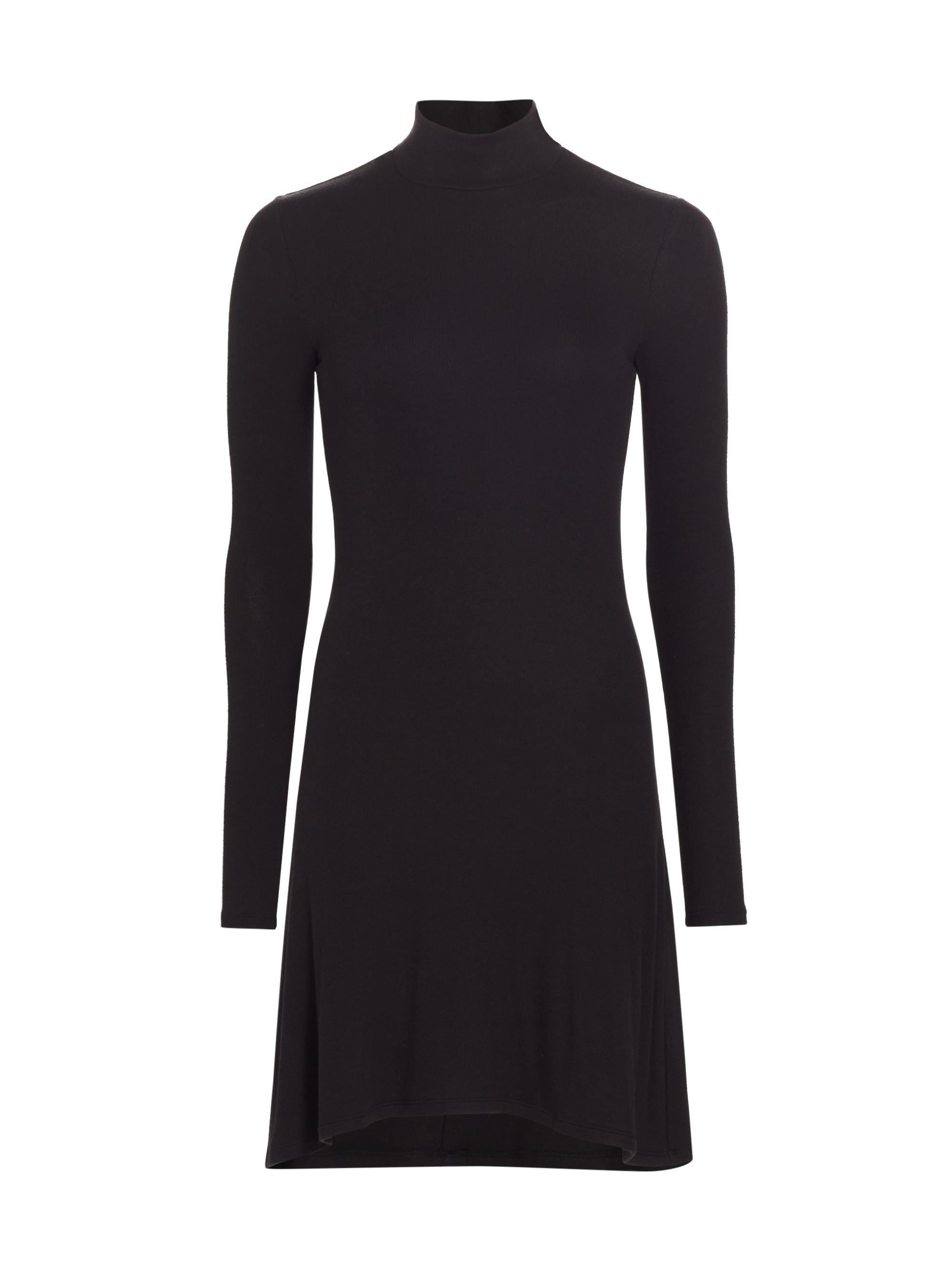 ATM Anthony Thomas Melillo Women's Modal-Blend Mock Turtleneck Midi-Dress - Black