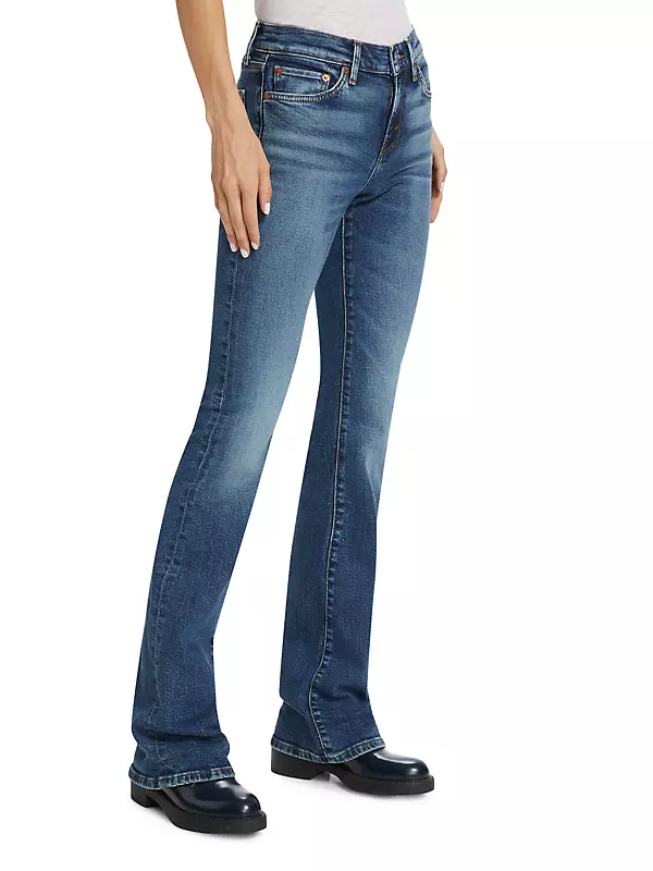 Shop Re/done Mid-Rise Baby Boot-Cut Jeans