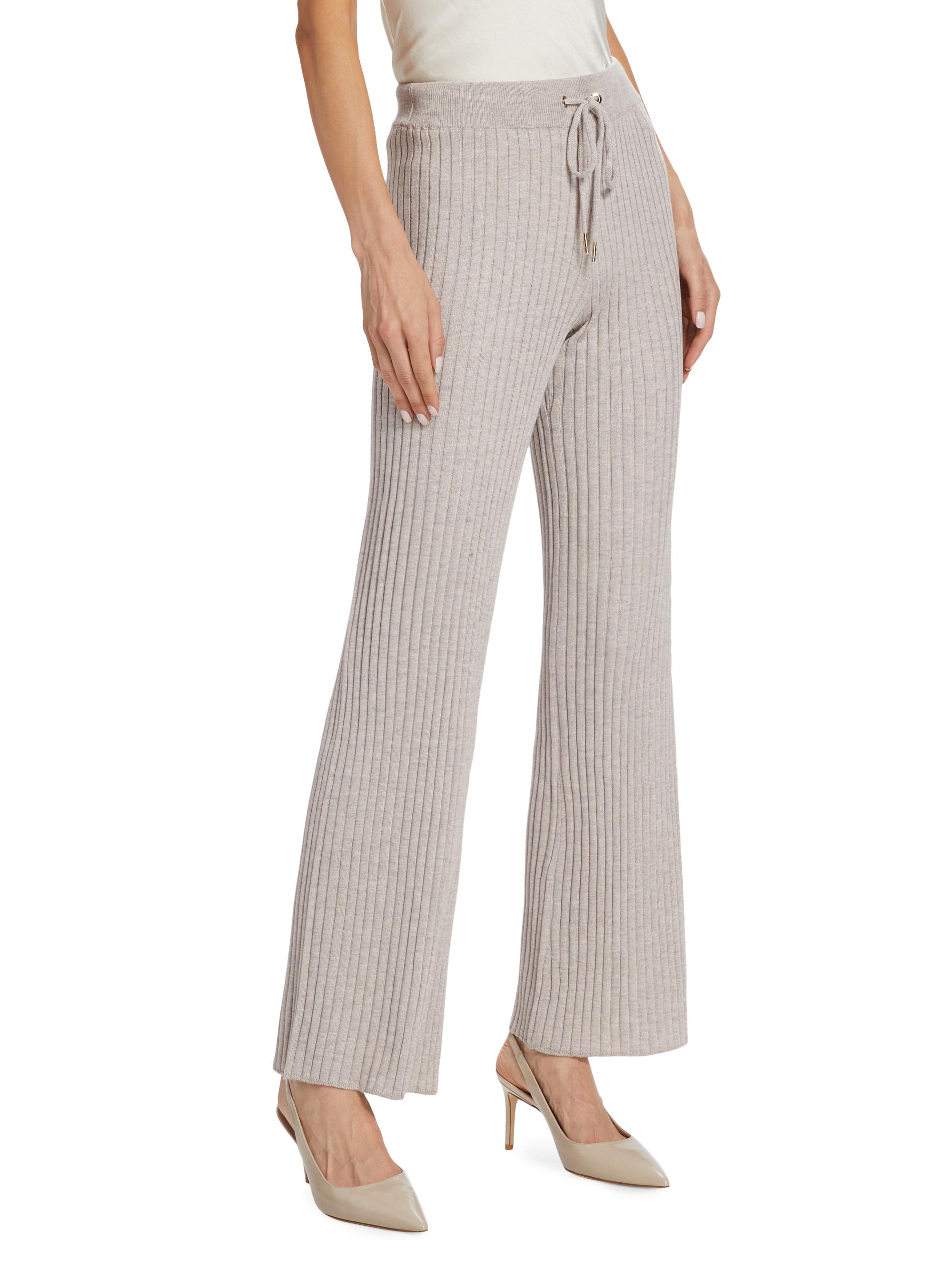 Stellae Dux Wide Rib-Knit Drawstring Pants | Saks Fifth Avenue