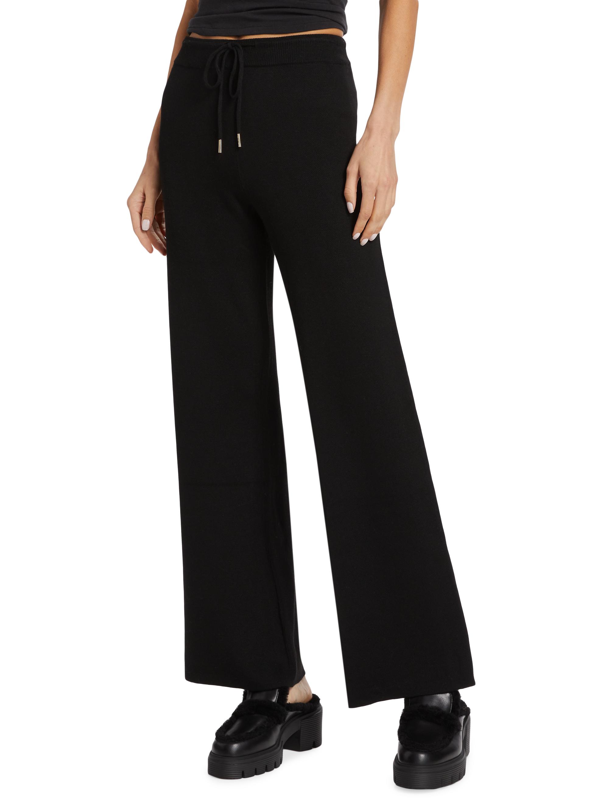 Stellae Dux Double-Knit Wide-Leg Drawstring Pants | Saks Fifth Avenue