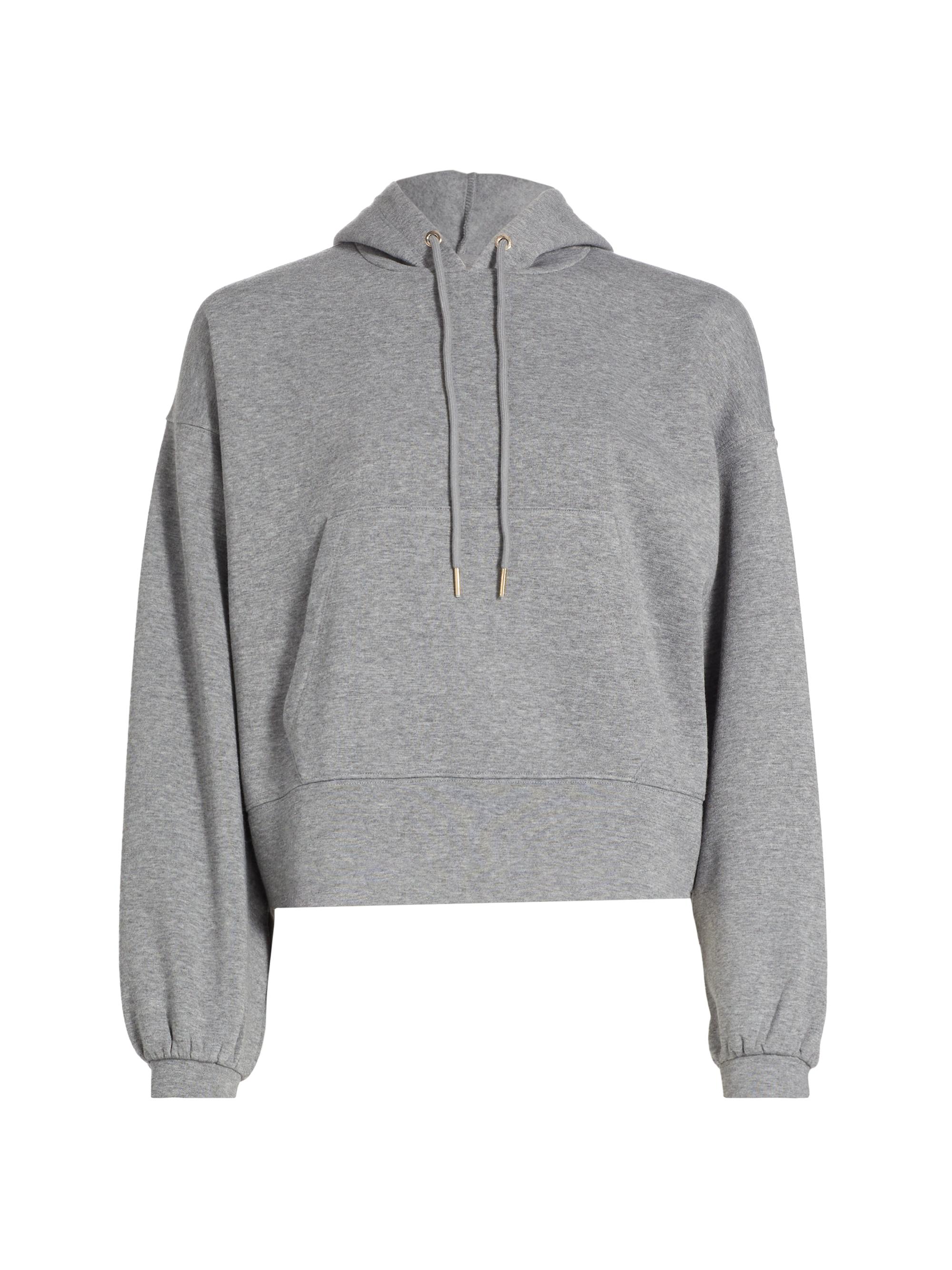 Stellae Dux Women's Fleece Cargo Pullover Hoodie - Mid Heather Grey