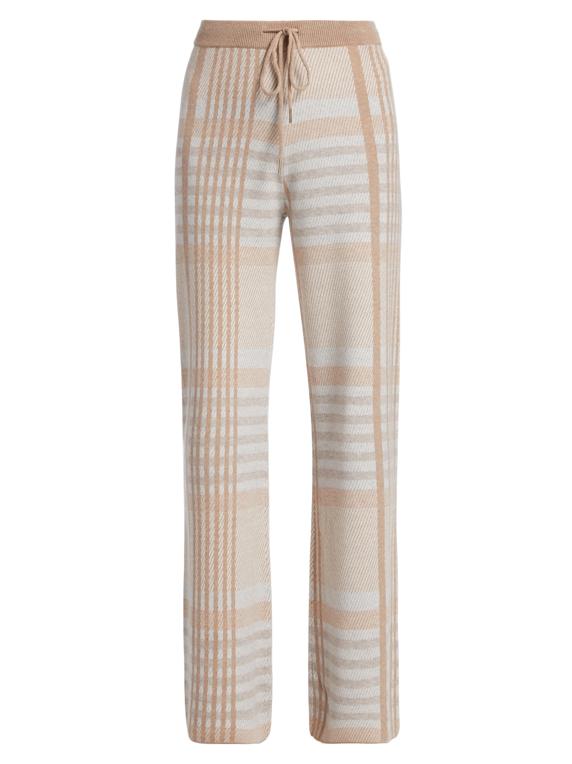 Stellae Dux Women's Birdseye Plaid Drawstring Pants - Birdseye Plaid