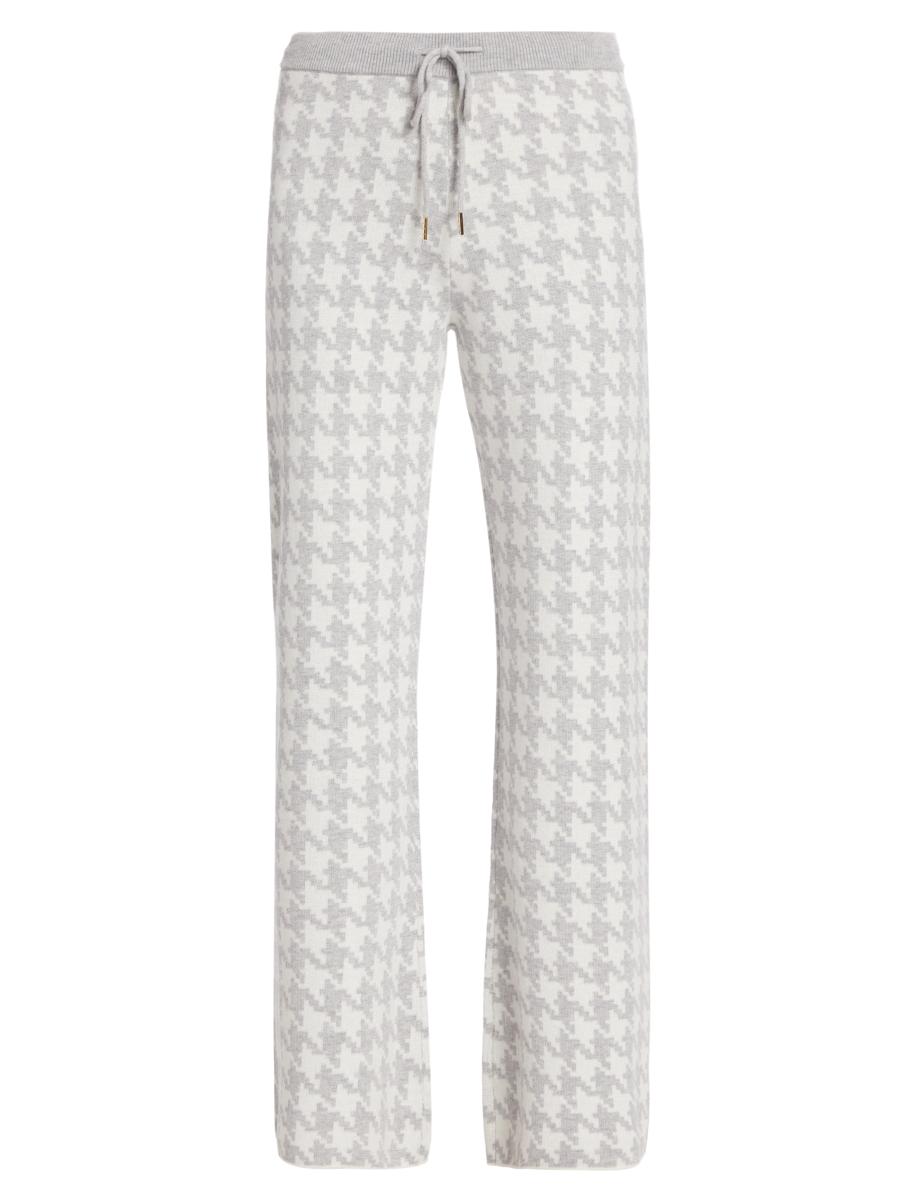 Stellae Dux Houndstooth Drawstring Pants | Saks Fifth Avenue