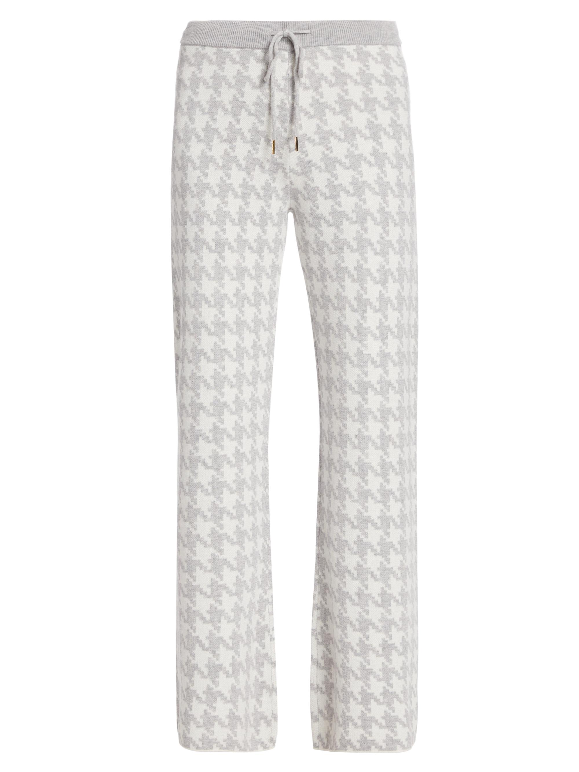 Stellae Dux Women's Houndstooth Drawstring Pants - Houndstooth