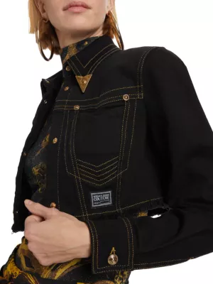 Versace Black Cropped Jacket