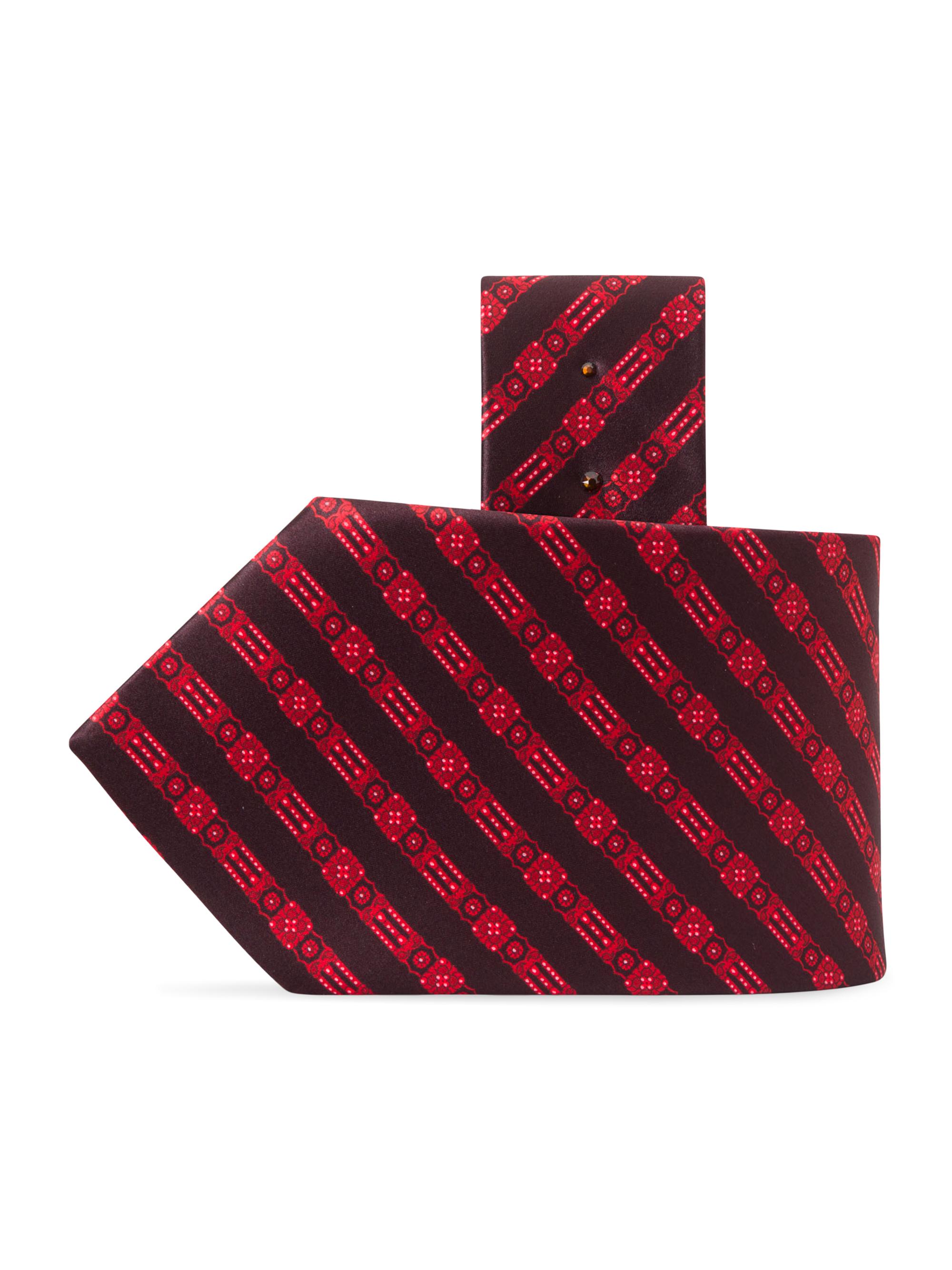 Stefano Ricci Men's Luxury Handmade Silk Tie - Dark Red | Thumbnail 2