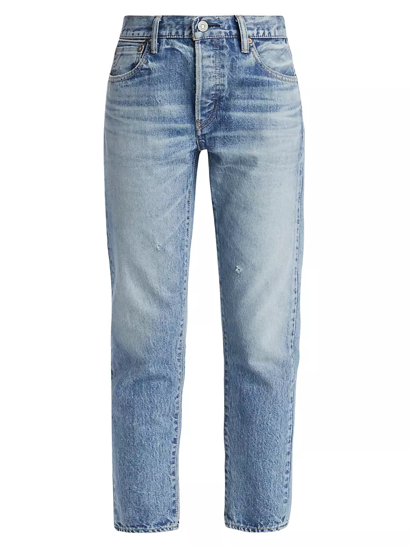 Shop Moussy Vintage Arden Low-Rise Tapered Jeans | Saks Fifth Avenue