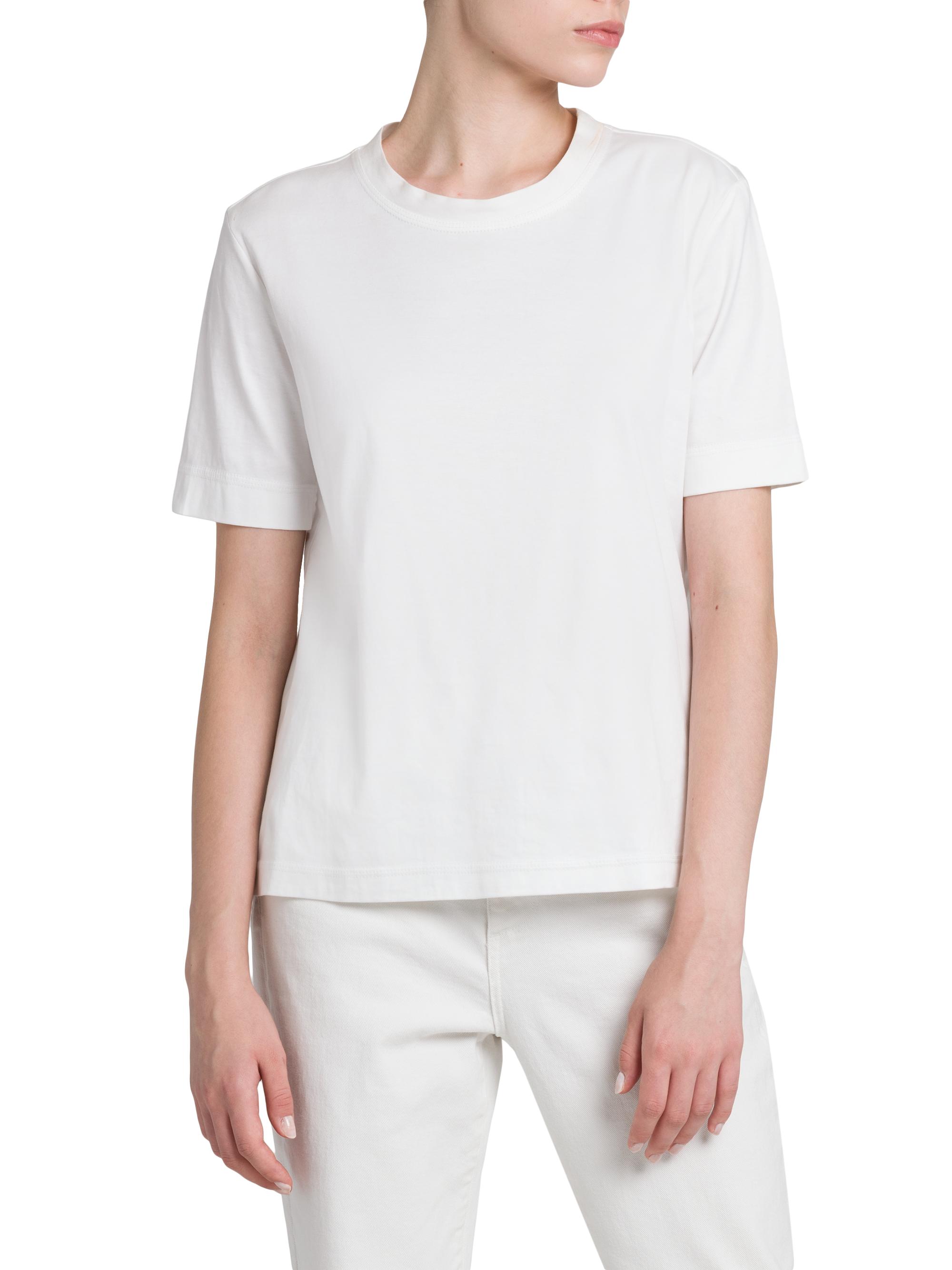 Kiton Women's Cashmere-Silk Jersey T-Shirt - Optical White | Thumbnail 3