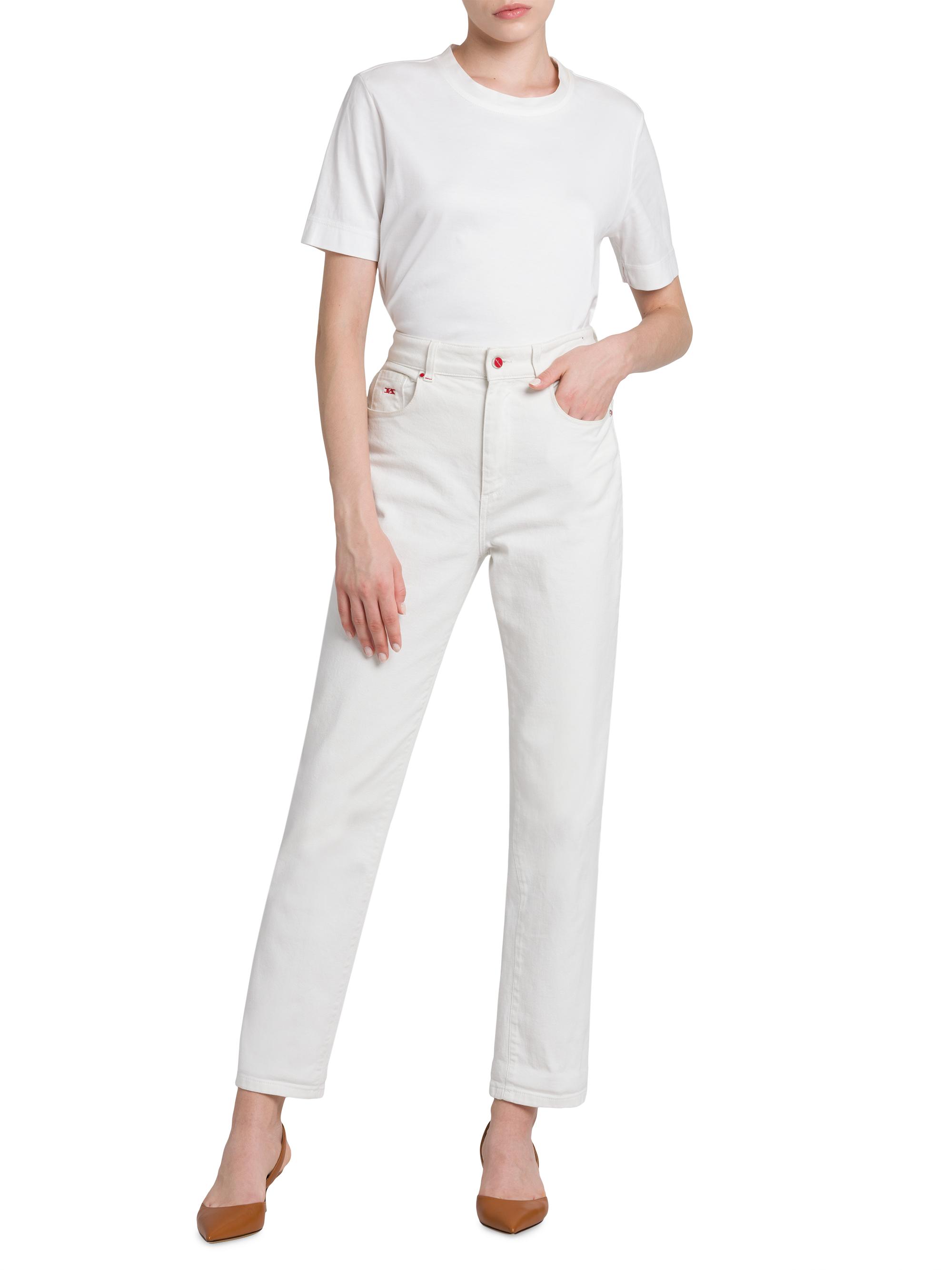 Kiton Women's Cashmere-Silk Jersey T-Shirt - Optical White | Thumbnail 2