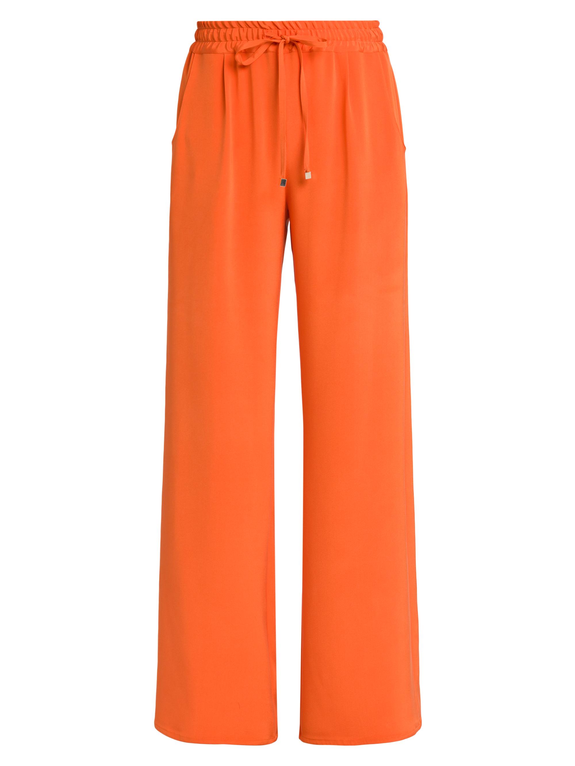 Kiton Women's Silk-Blend Drawstring Pants - Orange