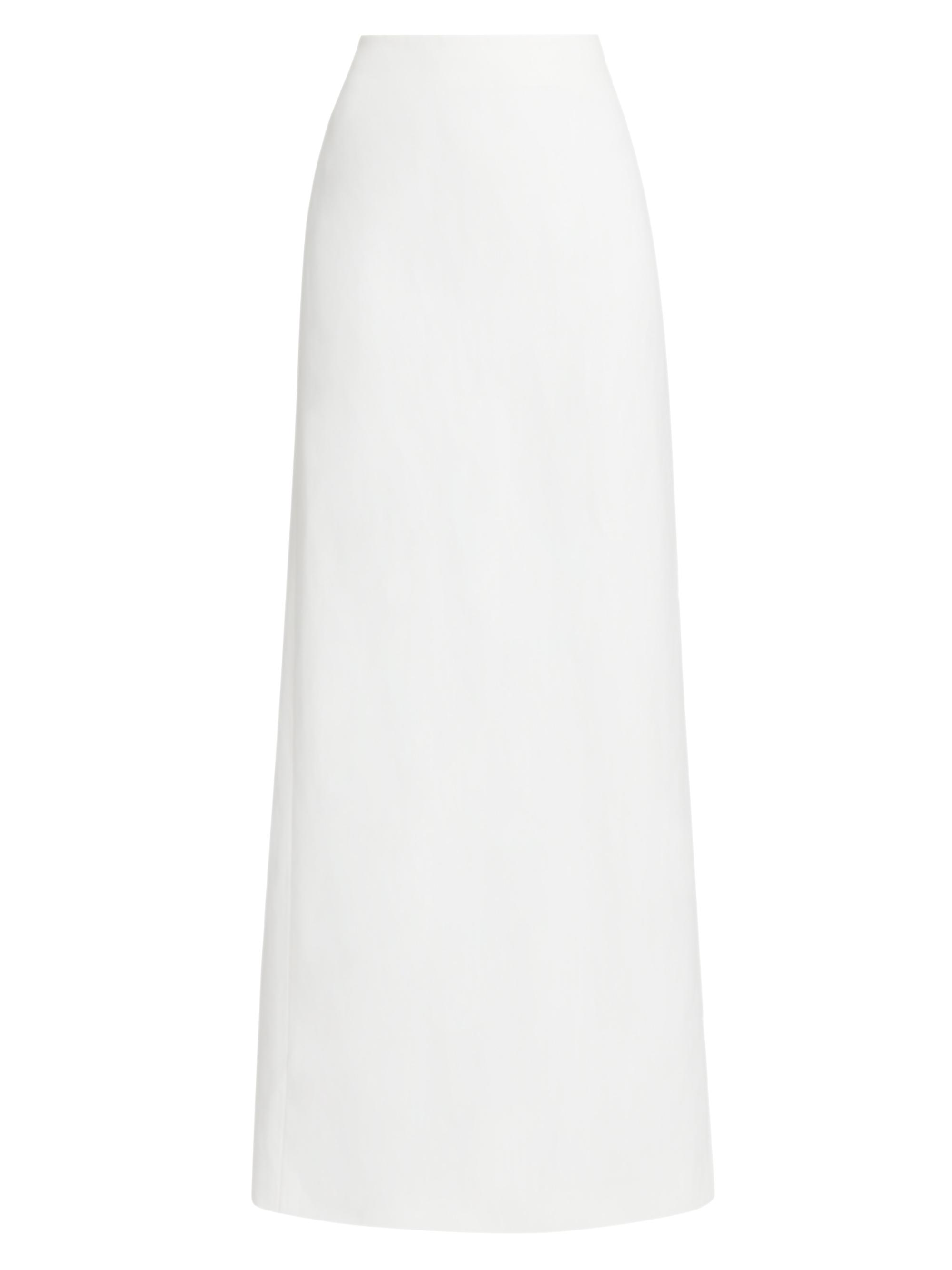 FERRAGAMO Women's A-Line Maxi Skirt - White Mascarpone