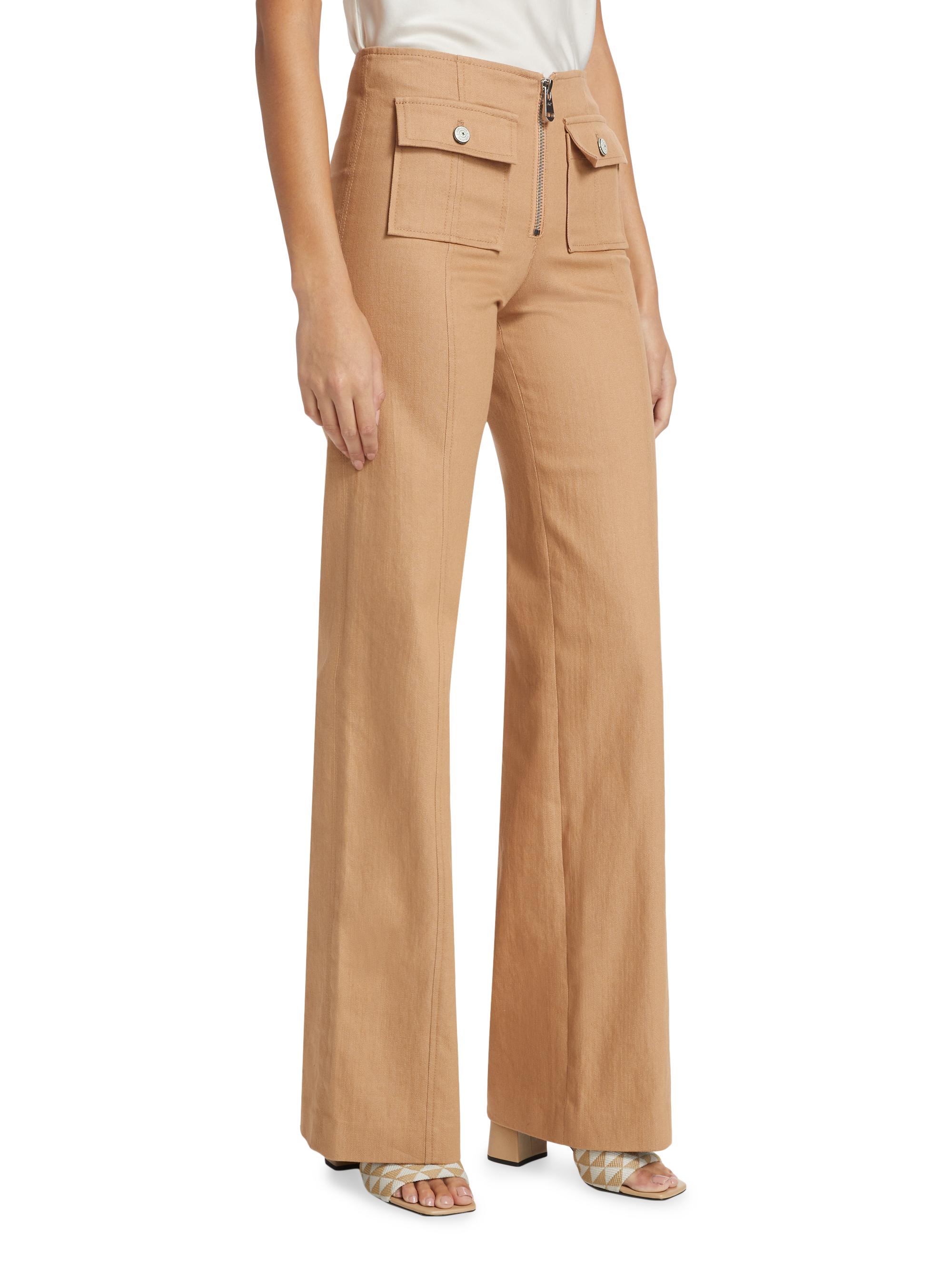 Cinq à Sept Azure Cotton-Blend Zip Pants | Saks Fifth Avenue