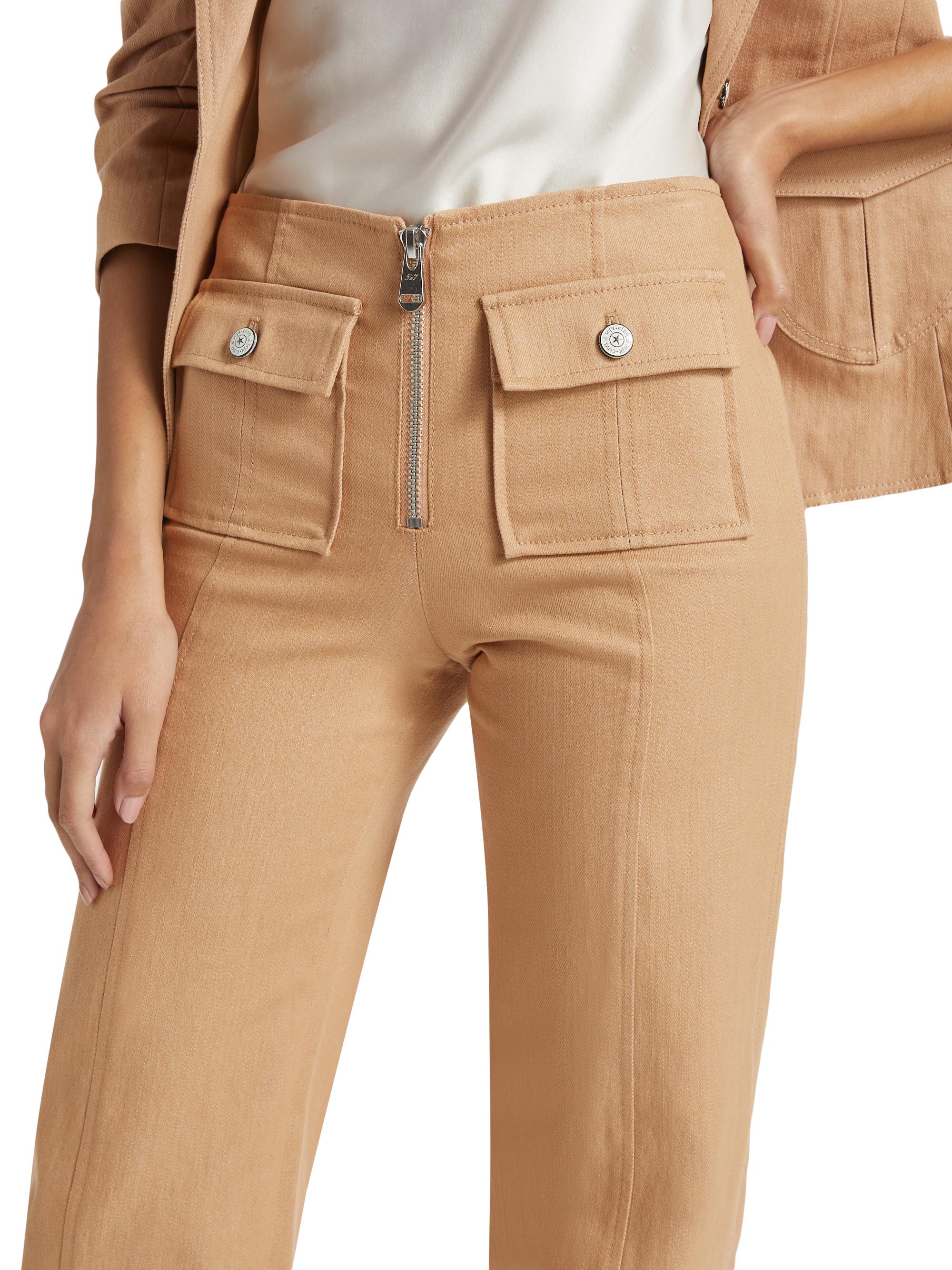 Cinq à Sept Azure Cotton-Blend Zip Pants | Saks Fifth Avenue