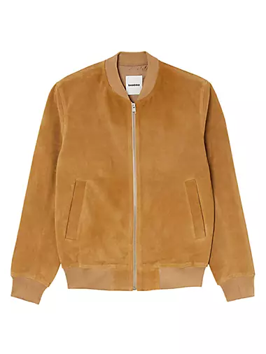 Men's Casual Jacket, Terry Suede Utility Jacket
