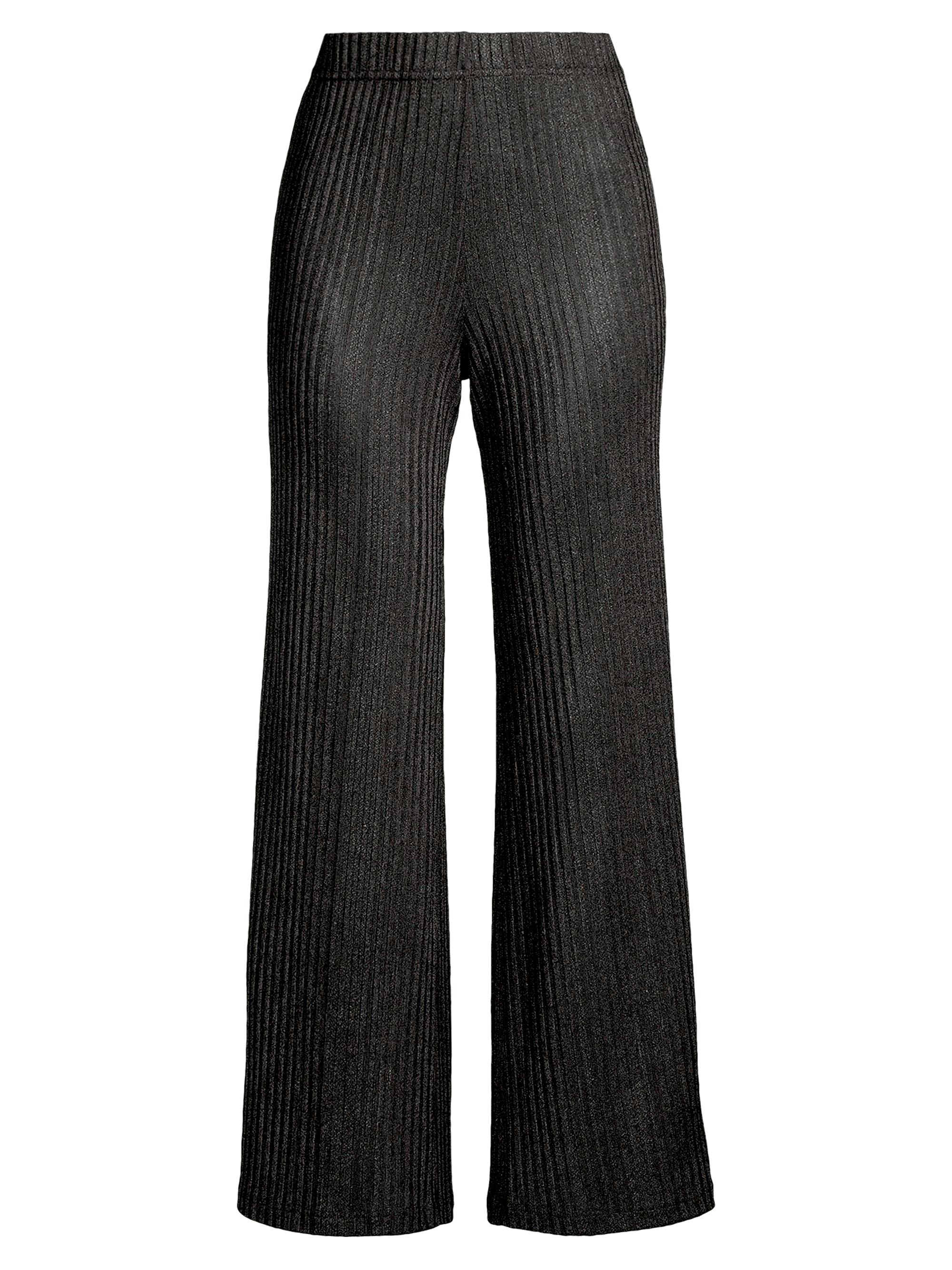 Johnny Was Women's Jenna Glittery Metallic Pants - Black