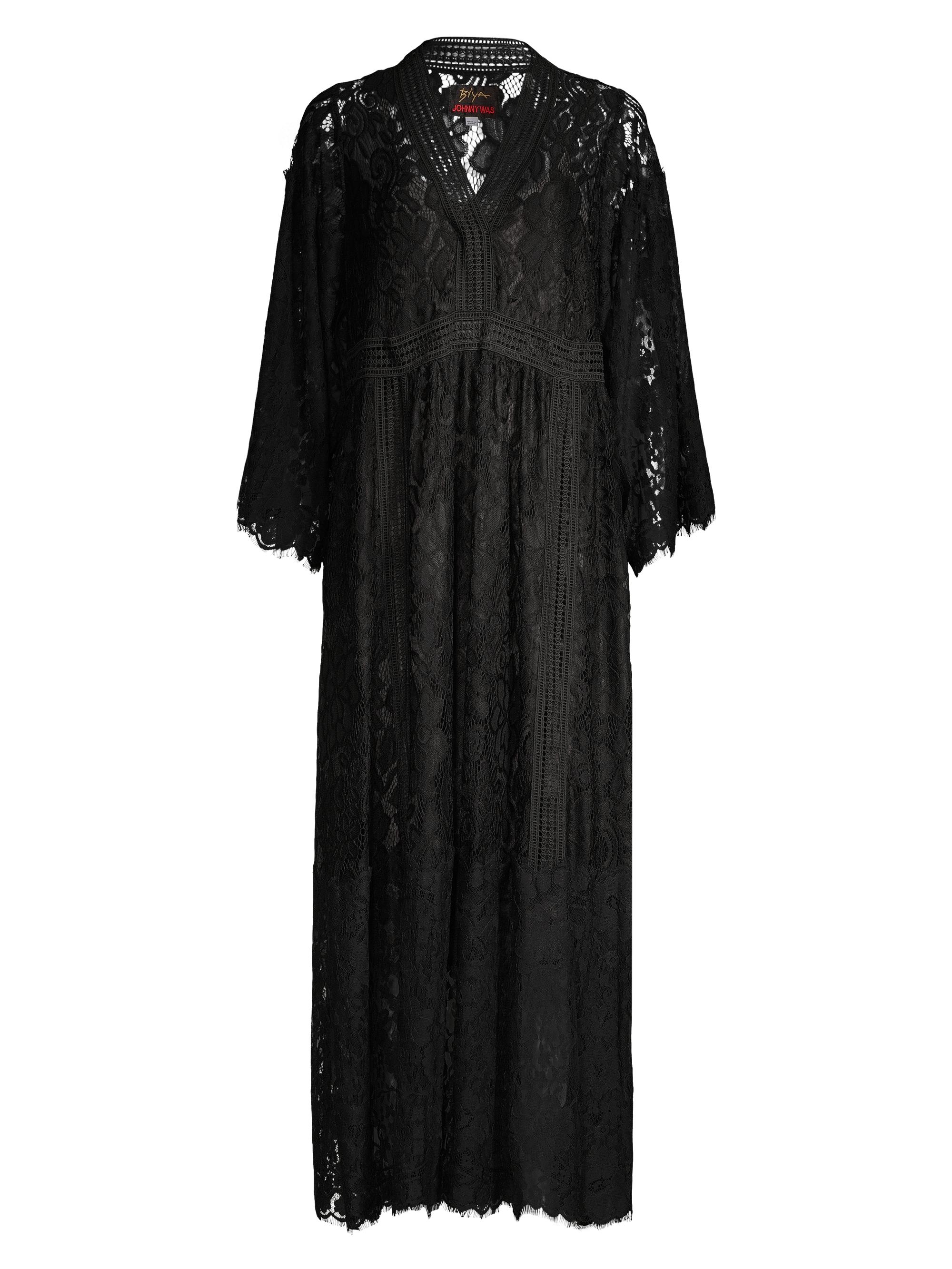 Johnny Was Women's Veronne Lace Maxi Dress - Black