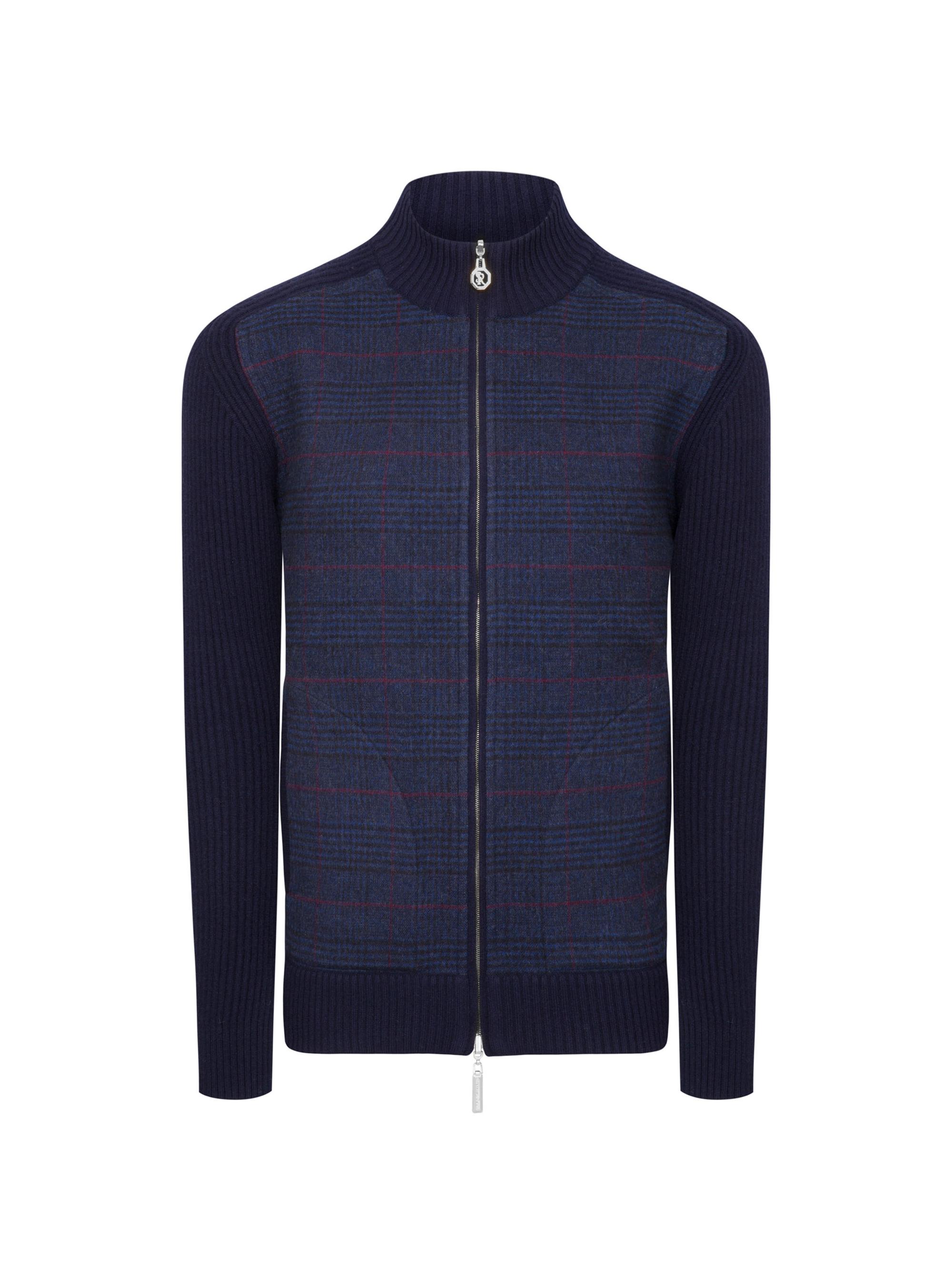 Stefano Ricci Men's Reversible Blouson Sweater - Dark Blue