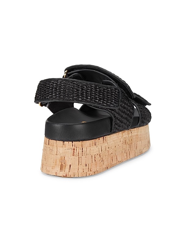 Shop Miu Miu 70MM Logo Raffia Platform Sandals | Saks Fifth Shop Miu Miu 70MM Logo Raffia Platform Sandals | Saks Fifth