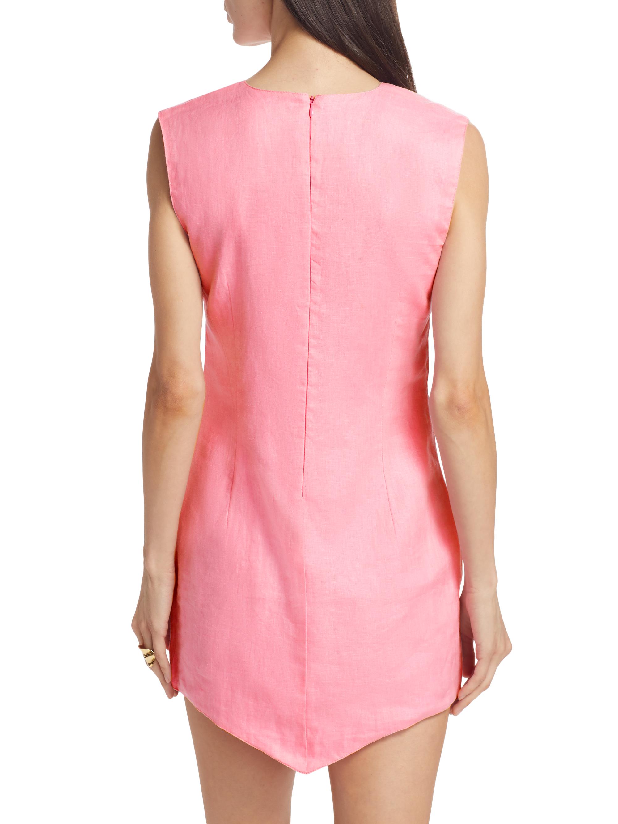 SWF Center Point Linen Minidress | Saks Fifth Avenue