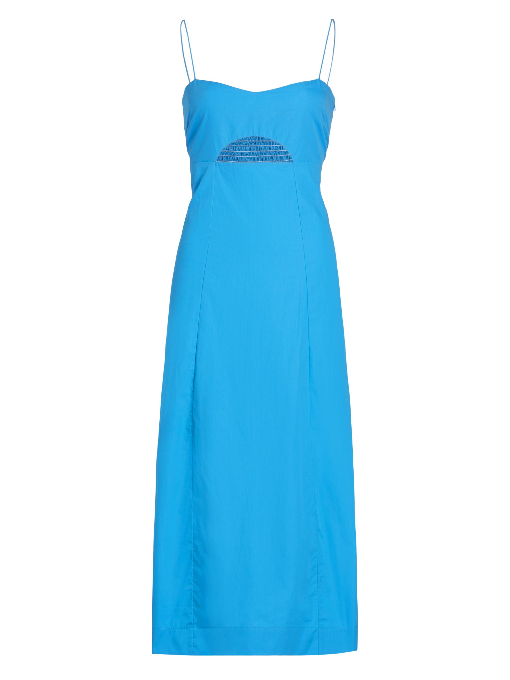 SWF Women's Half Moon Cotton Midi-Dress - Deep Blue