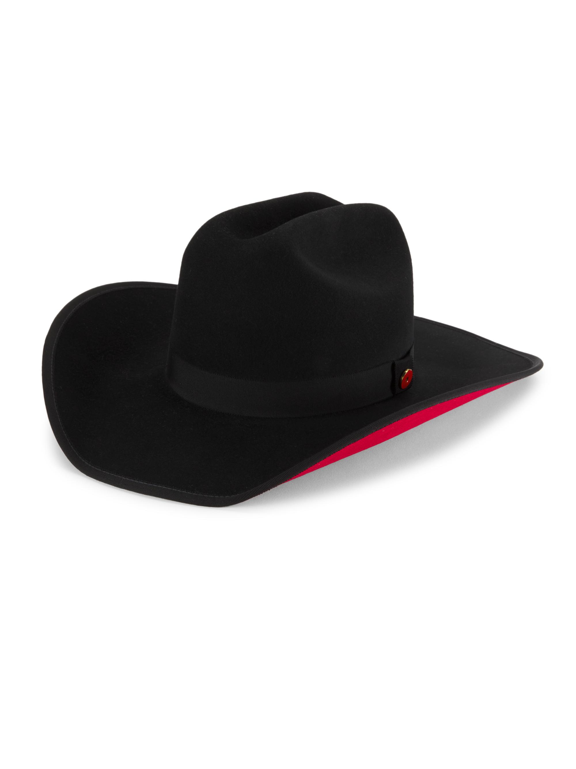Keith & James Men's Cowboy Wool Hat - Jet Black