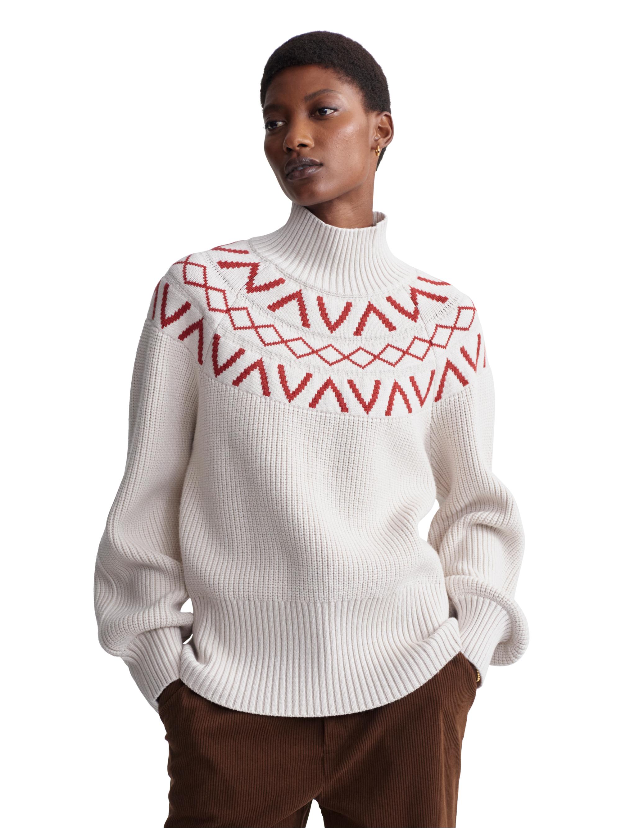 Varley Marcie Fairisle Yoke Knit Sweater | Saks Fifth Avenue