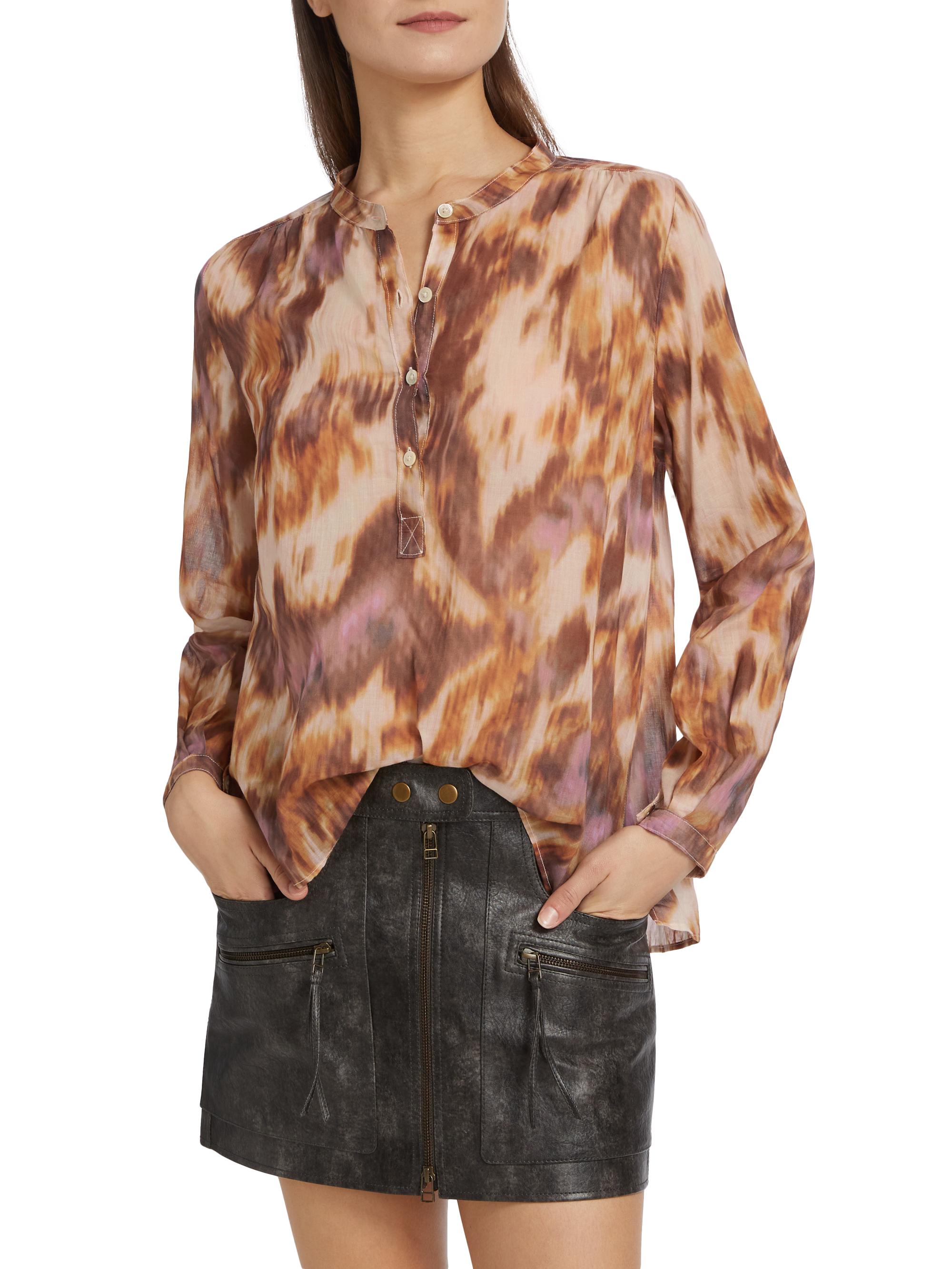 Isabel Marant Étoile Maria Abstract-Print Cotton Long-Sleeve Shirt