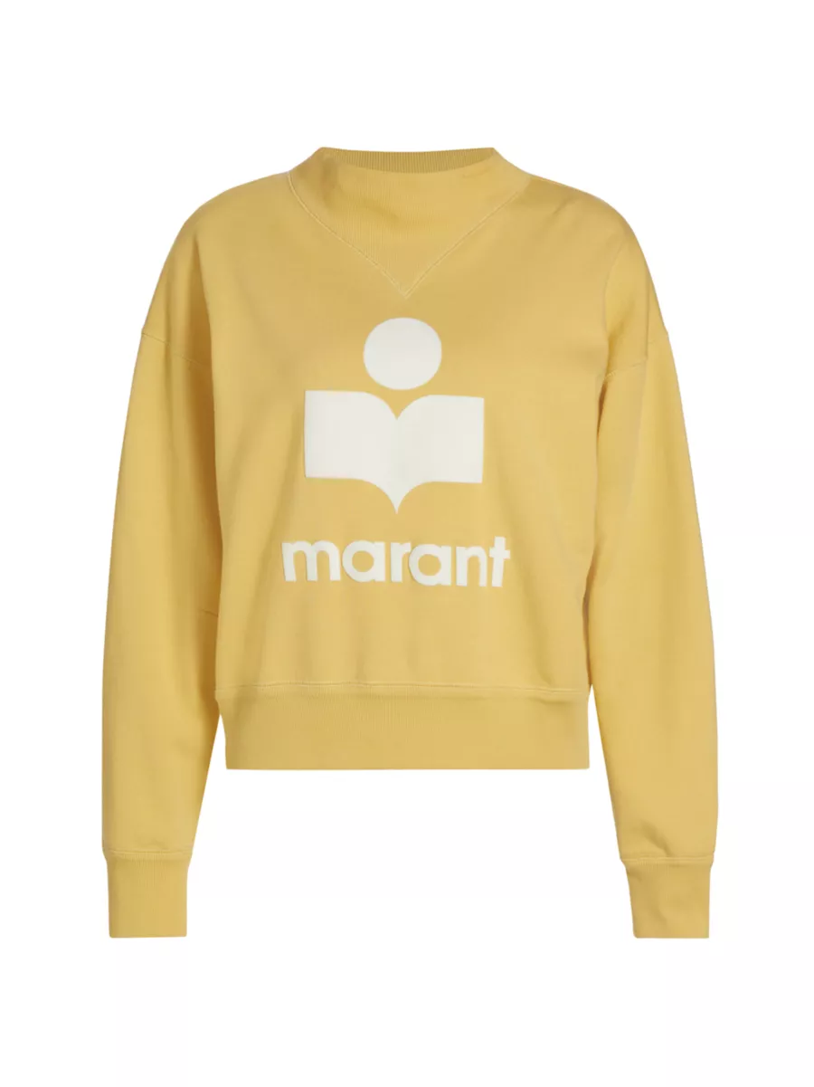 Shop Isabel Marant Étoile Moby Logo Cotton-Blend Sweatshirt
