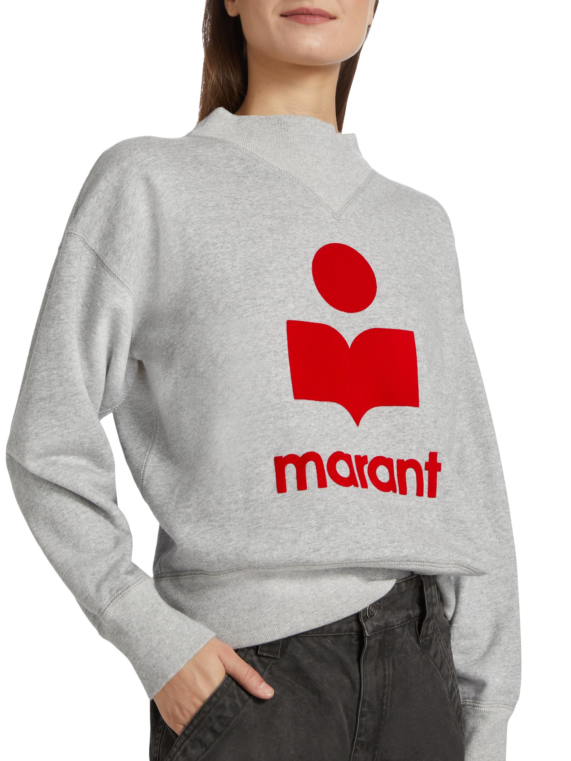 Isabel Marant etoile Moby sweat ロゴ スウェット Moby Sweatshirt Woman black | ISABEL MARANT Official online