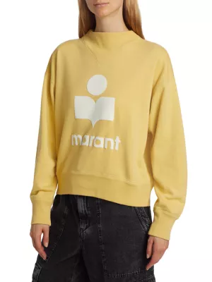 Moby Cotton Blend Logo Sweatshirt