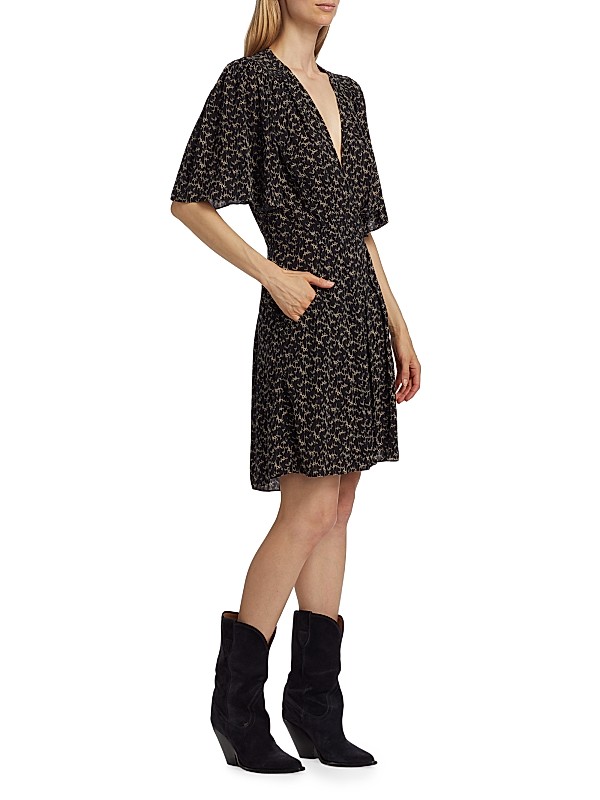 Shop Isabel Marant Étoile Vedolia Abstract Print Minidress Shop Isabel Marant Étoile Vedolia Abstract Print Minidress
